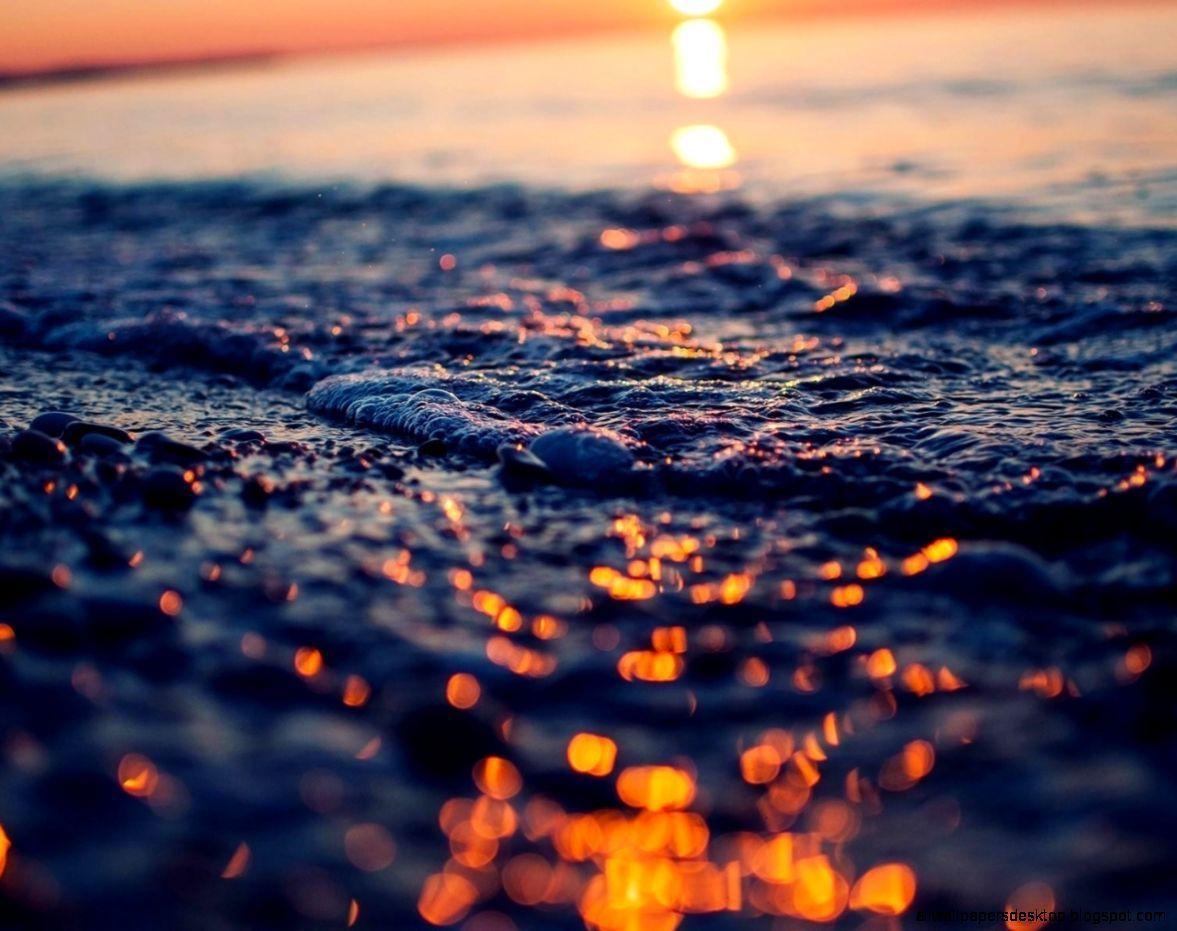 1177x931 Sea Waves Beach Bokeh HD Wallpaper. All Wallpaper Desktop