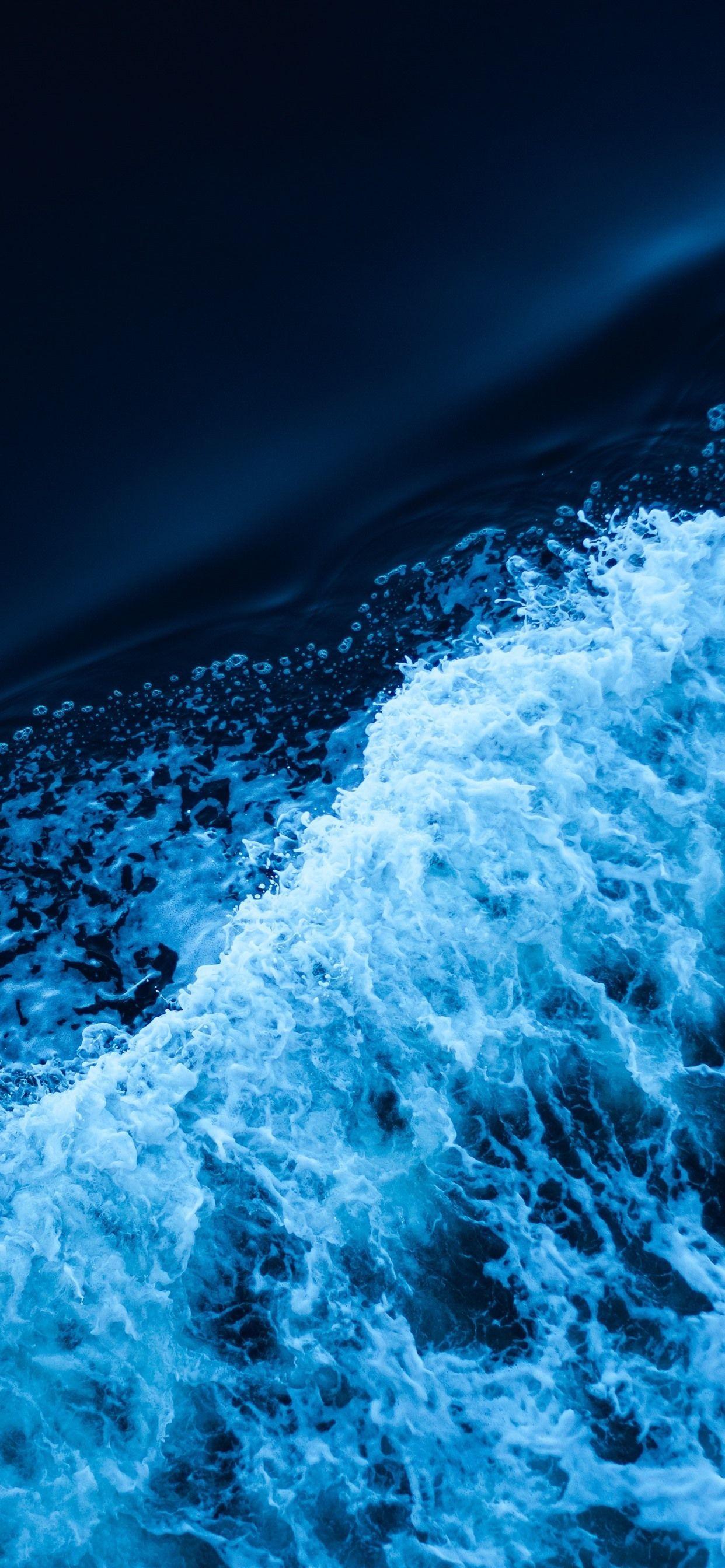 1242x2688 Sea, Waves, Top View, Darkness 1242x2688 IPhone 11 Pro XS Max