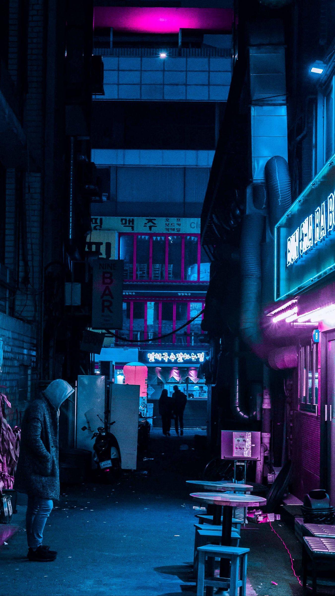 1350x2400 Download wallpaper 1350x2400 night city .