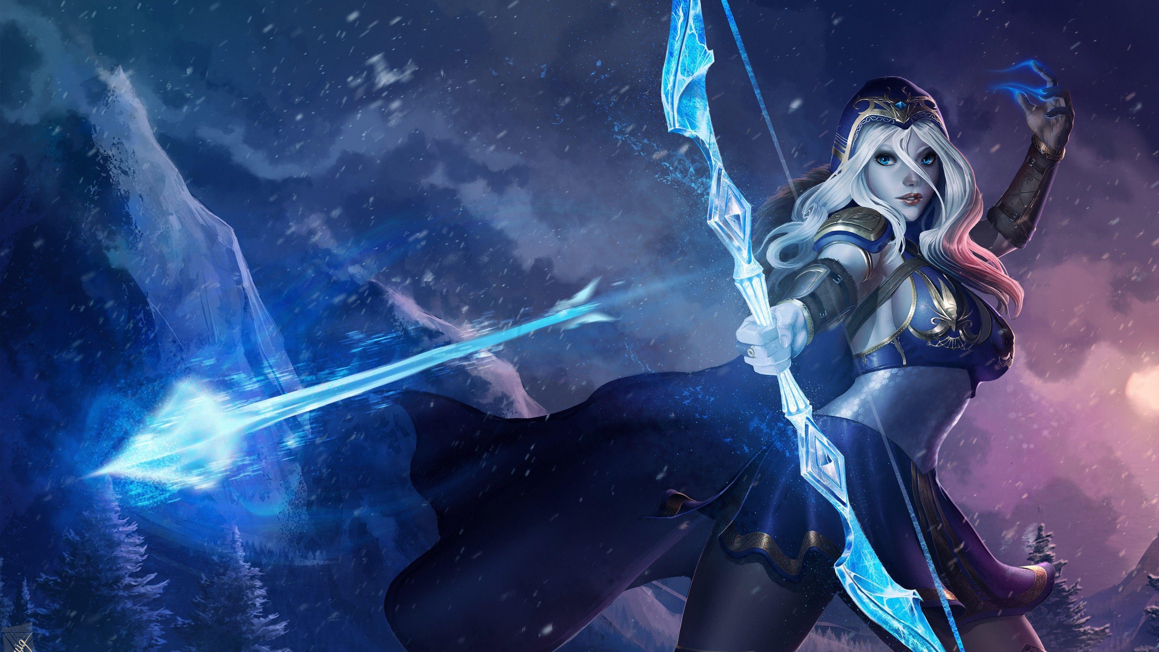 3840x2160 Download latest Ashe League of Legends 4K Wallpaper, image