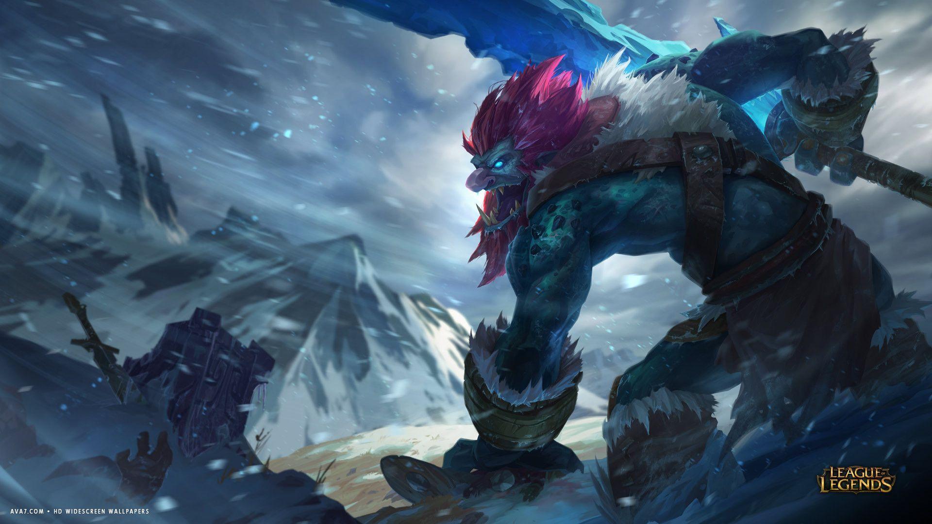 1920x1080 Free download of legends game lol trundle monster battle HD