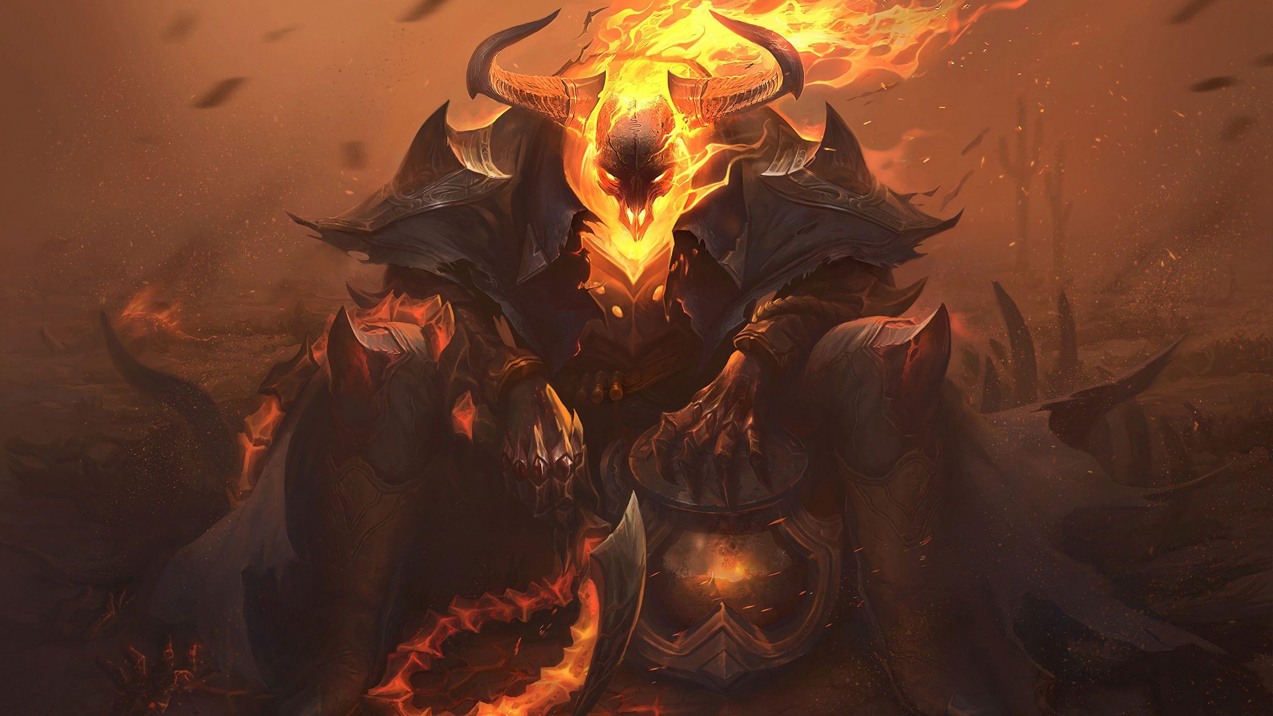 2560x1440 Download High Noon, monster, game, League of Legends wallpaper