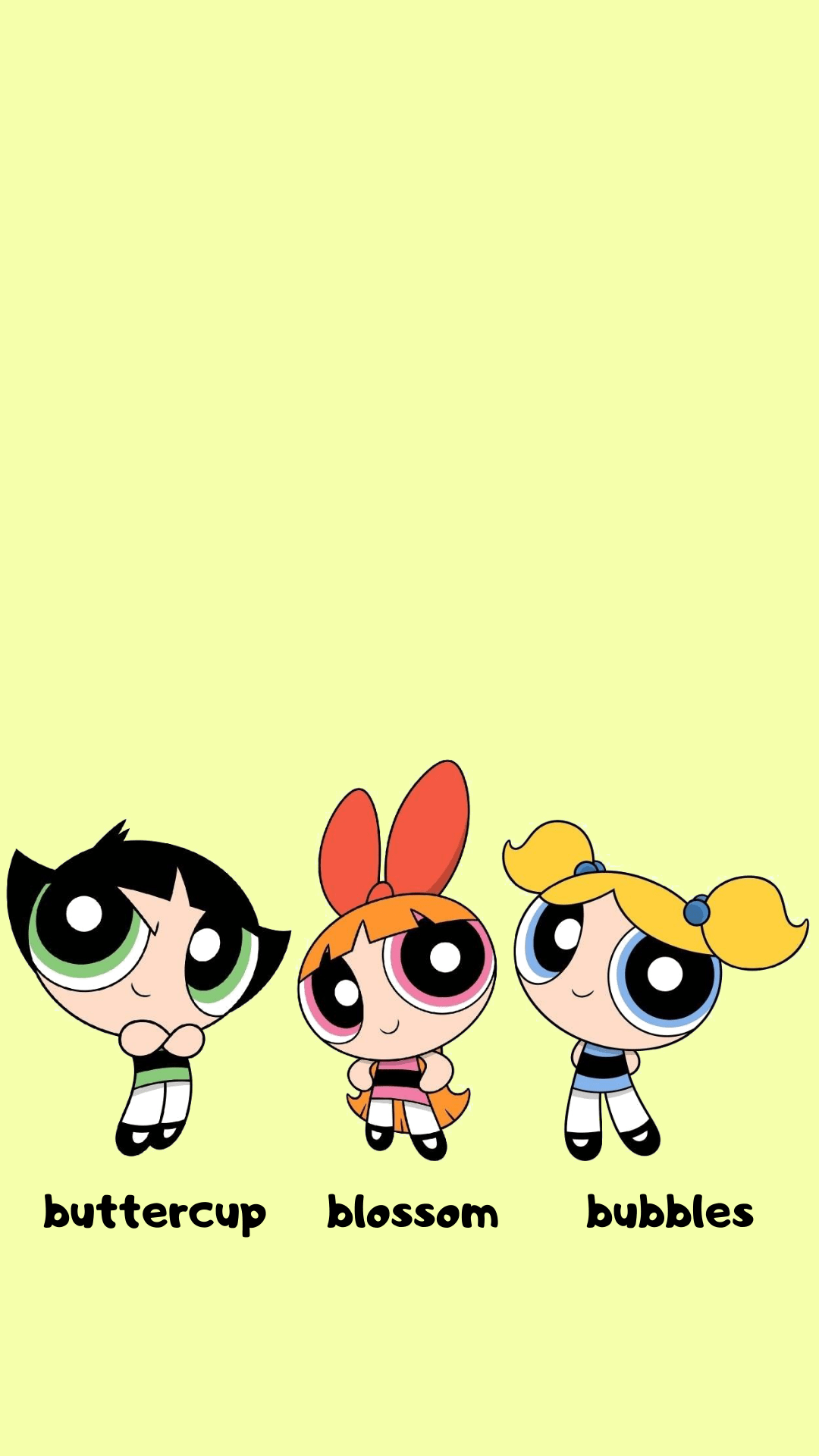 1080x1920 ppg #cartoon #cute #lock #lockscreen #wallpaper. Powerpuff