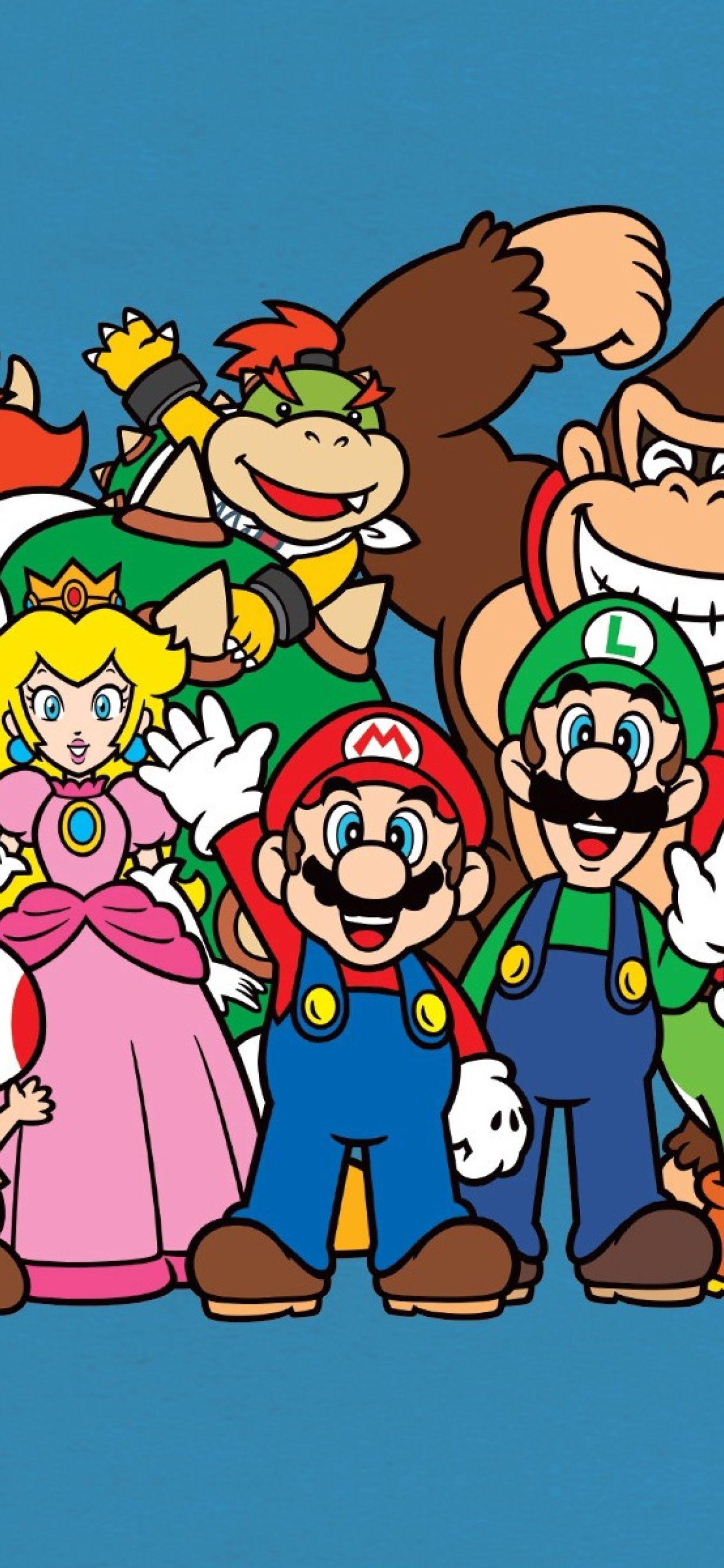 1242x2688 mario bros, luigi, yoshi iPhone XS MAX Wallpaper, HD