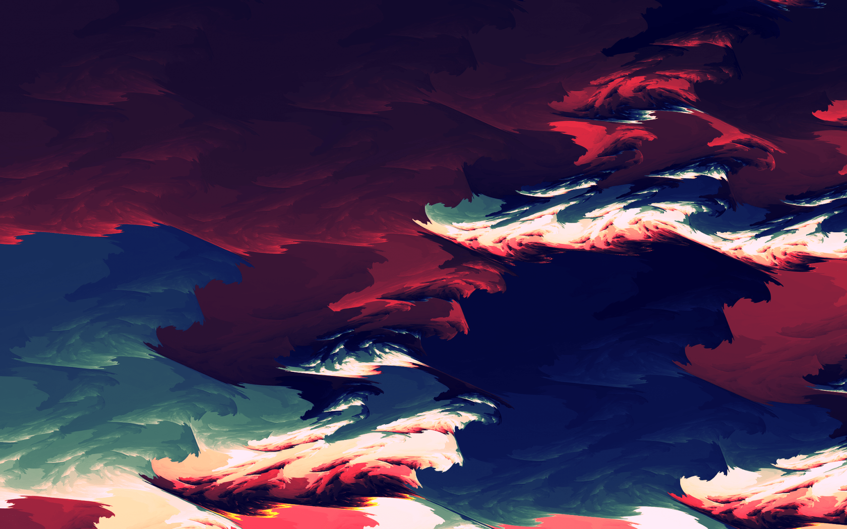 1680x1050 Download 1680x1050 Colorful, Clouds, Minimalistic Wallpaper