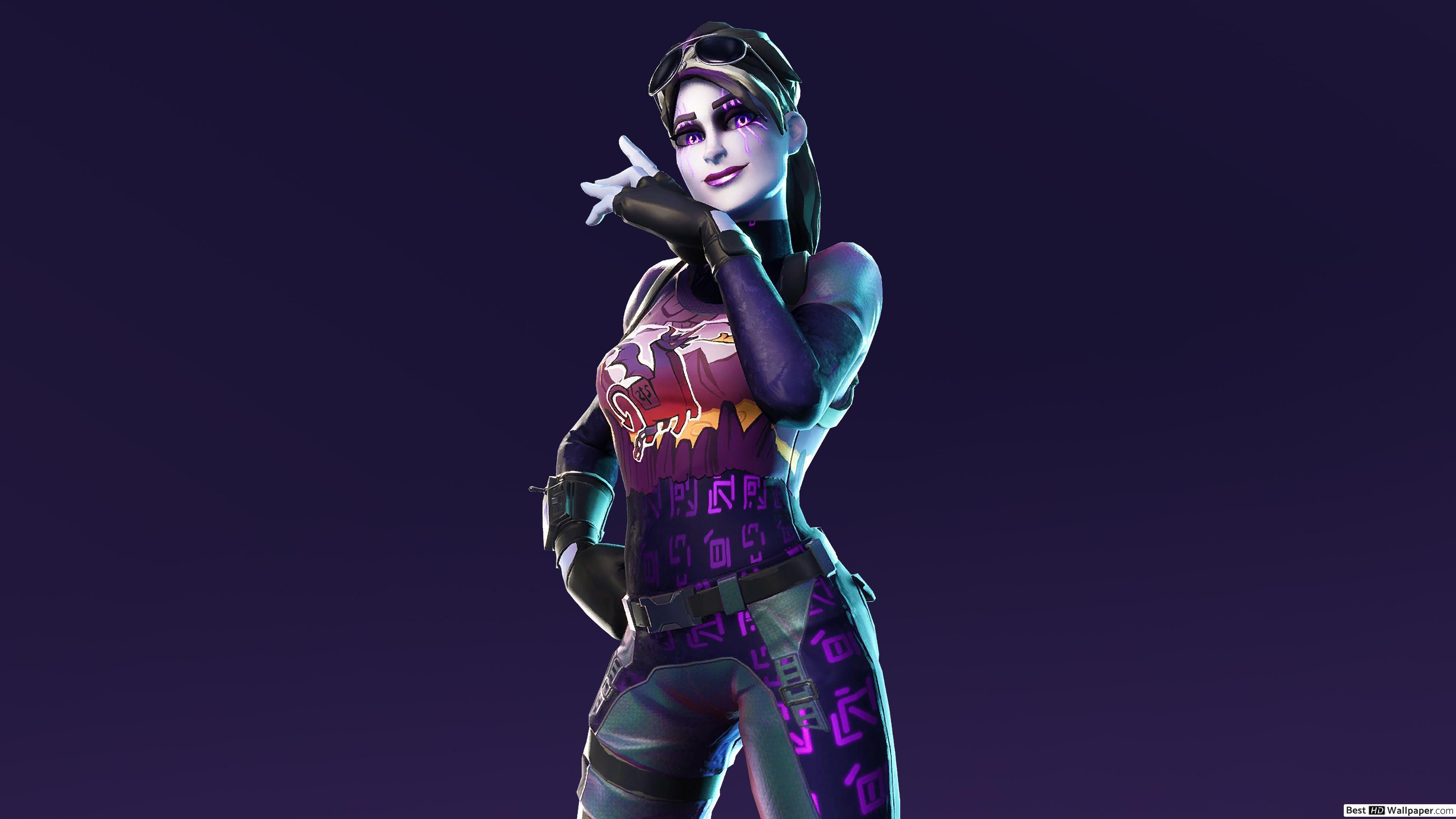 3840x2160 Lady Warrior of Fortnite HD wallpaper download