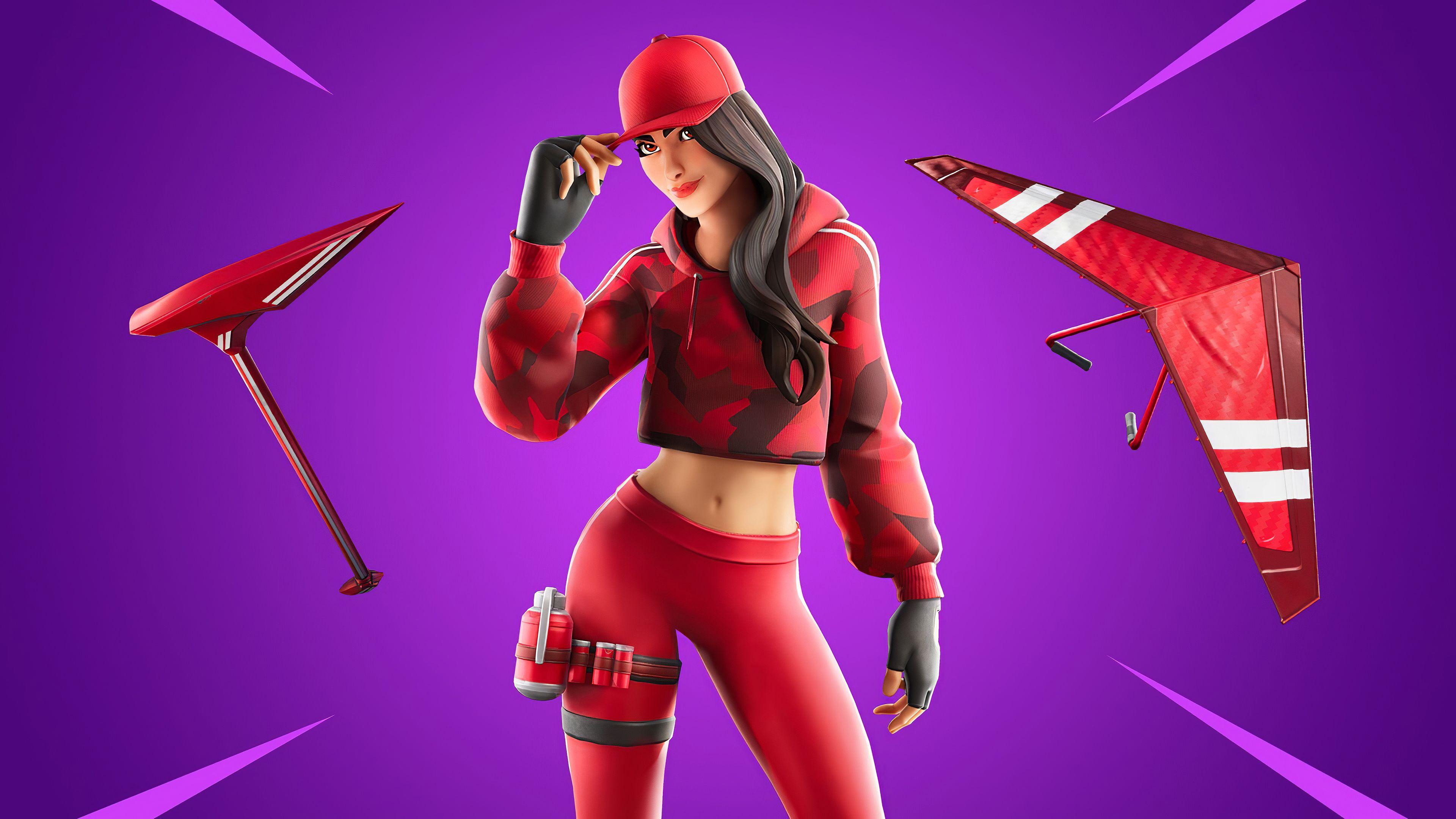 3840x2160 Wallpaper 4k Fortnite Chapter 2 Ruby Outfit 2019 games wallpaper