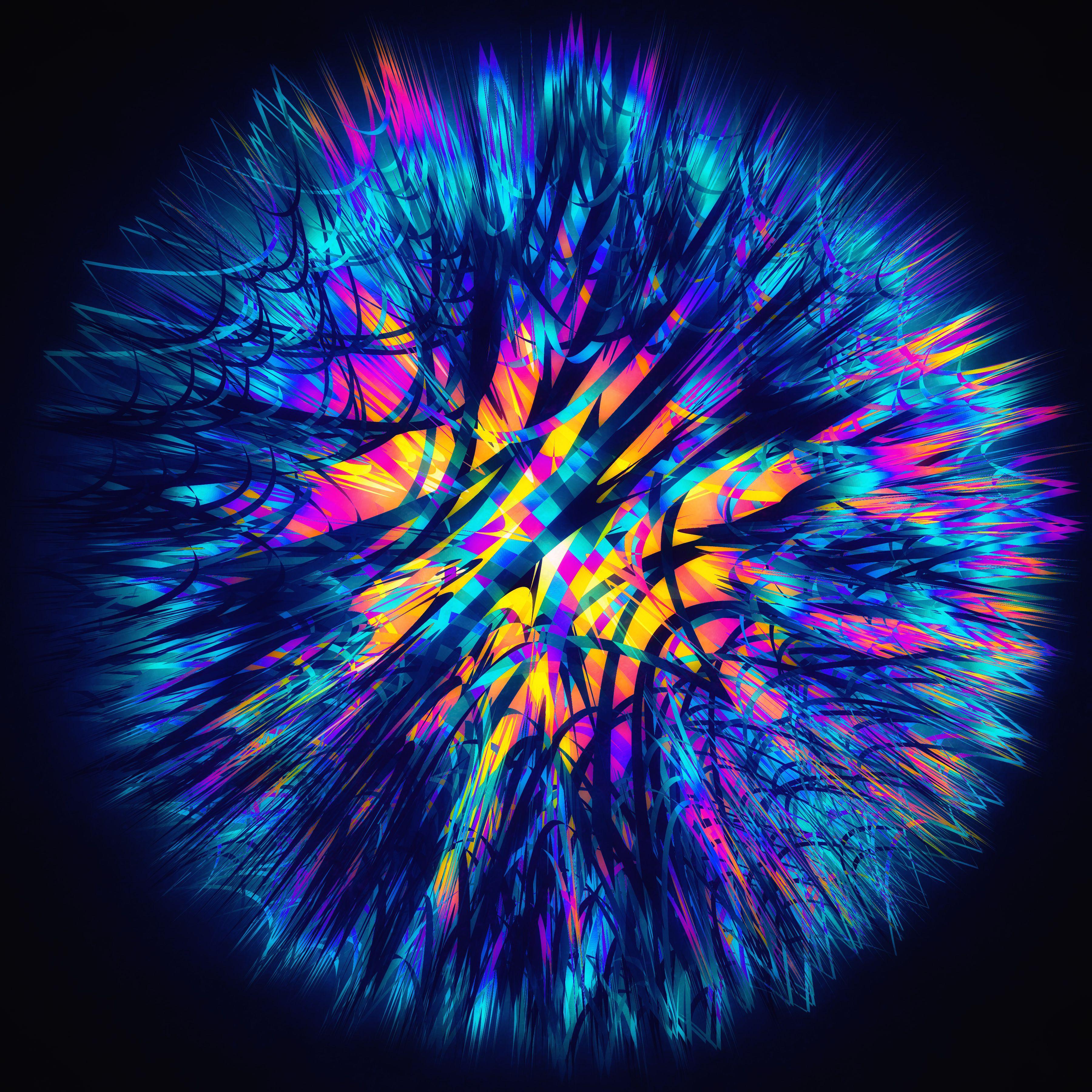 3600x3600 Wallpaper Colorful, Neon, Abstract, HD, 4K, Abstract