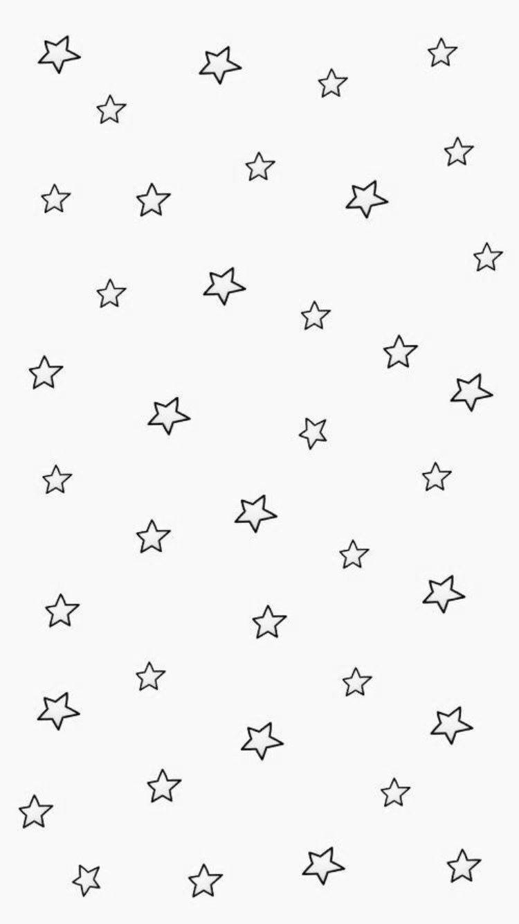 white stars background