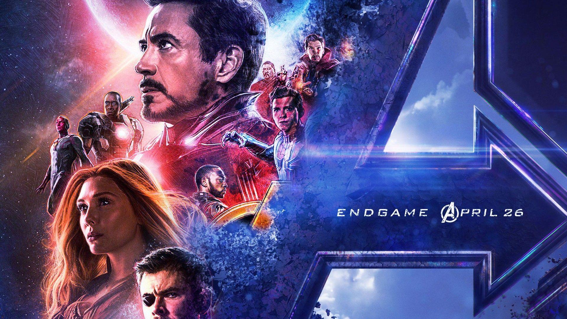 1920x1080 Avengers Endgame Background Movie Poster Wallpaper HD
