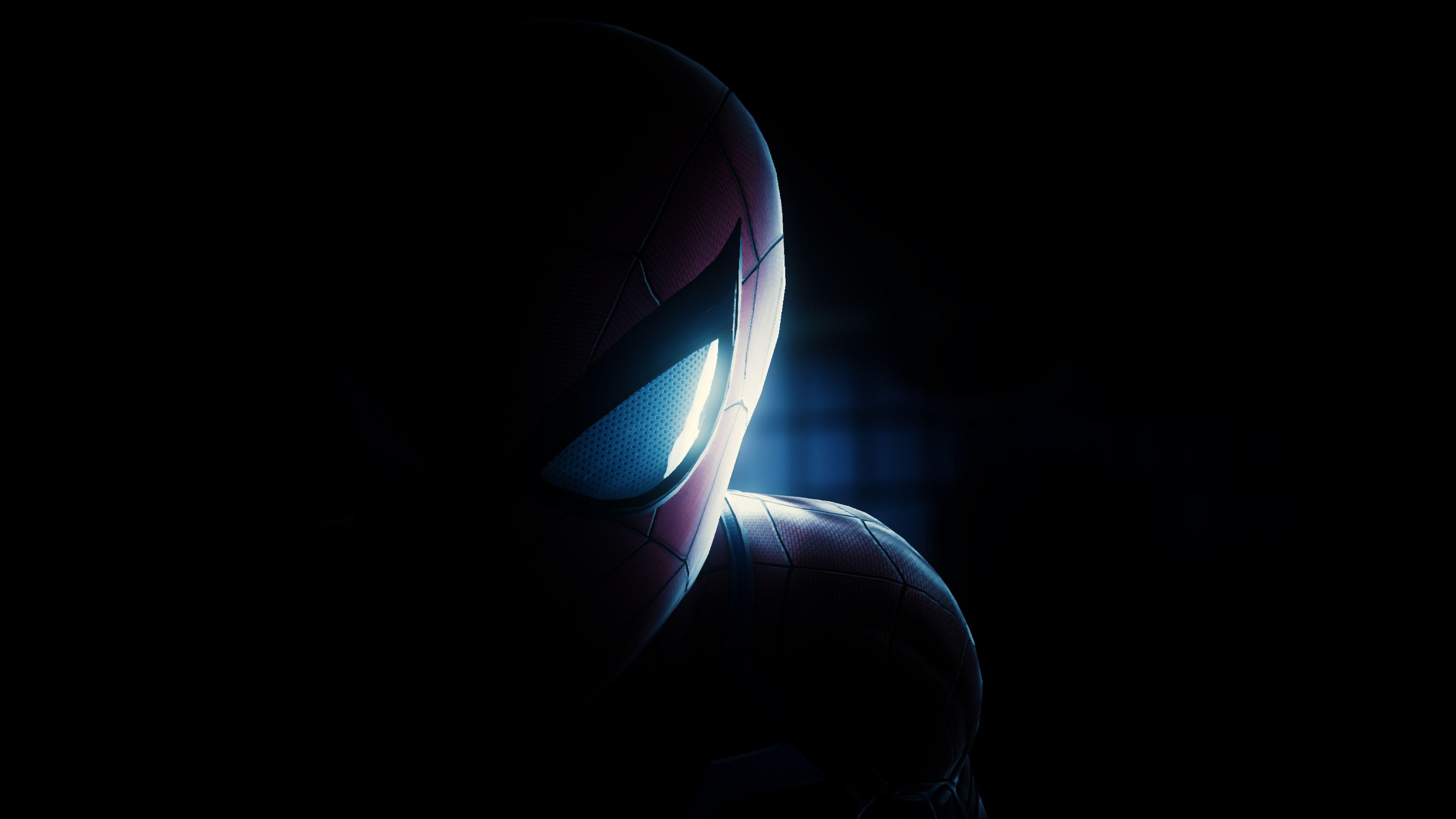 3840x2160 Spiderman Half Mask Face Closeup, HD Games, 4k Wallpaper, Image