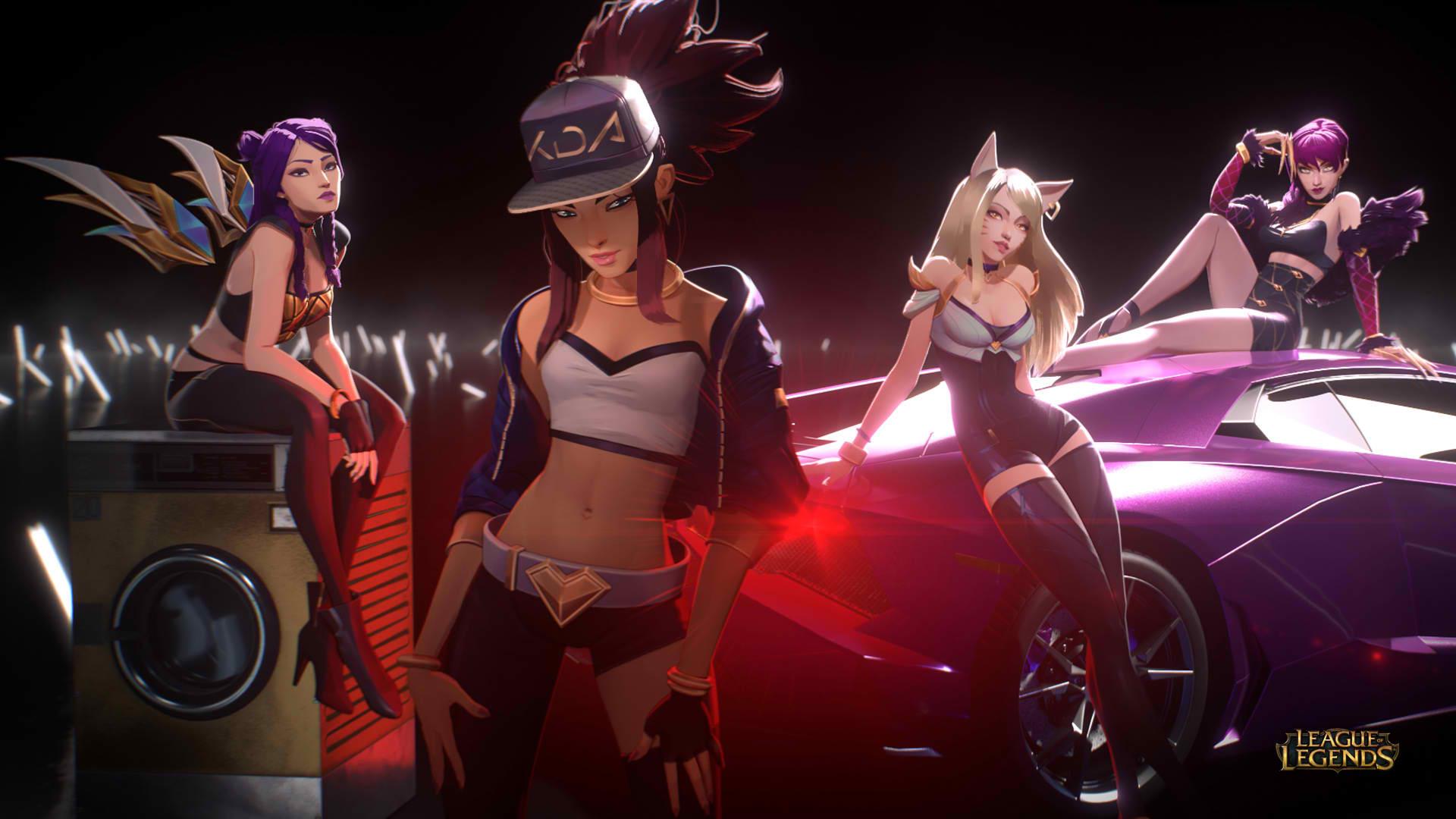 1920x1080 KDA POPSTARS Cinematic KDA Ahri Akali KaiSa Evelynn Ft Madison