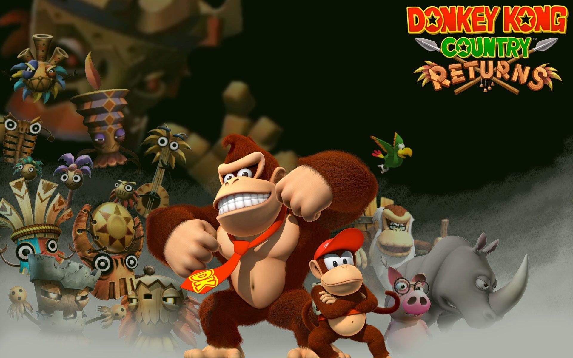 Country returns. Donkey Kong игра. Nintendo Wii Donkey Kong. Дон Кинг Конг игра. Donkey Kong Country Returns Wii.