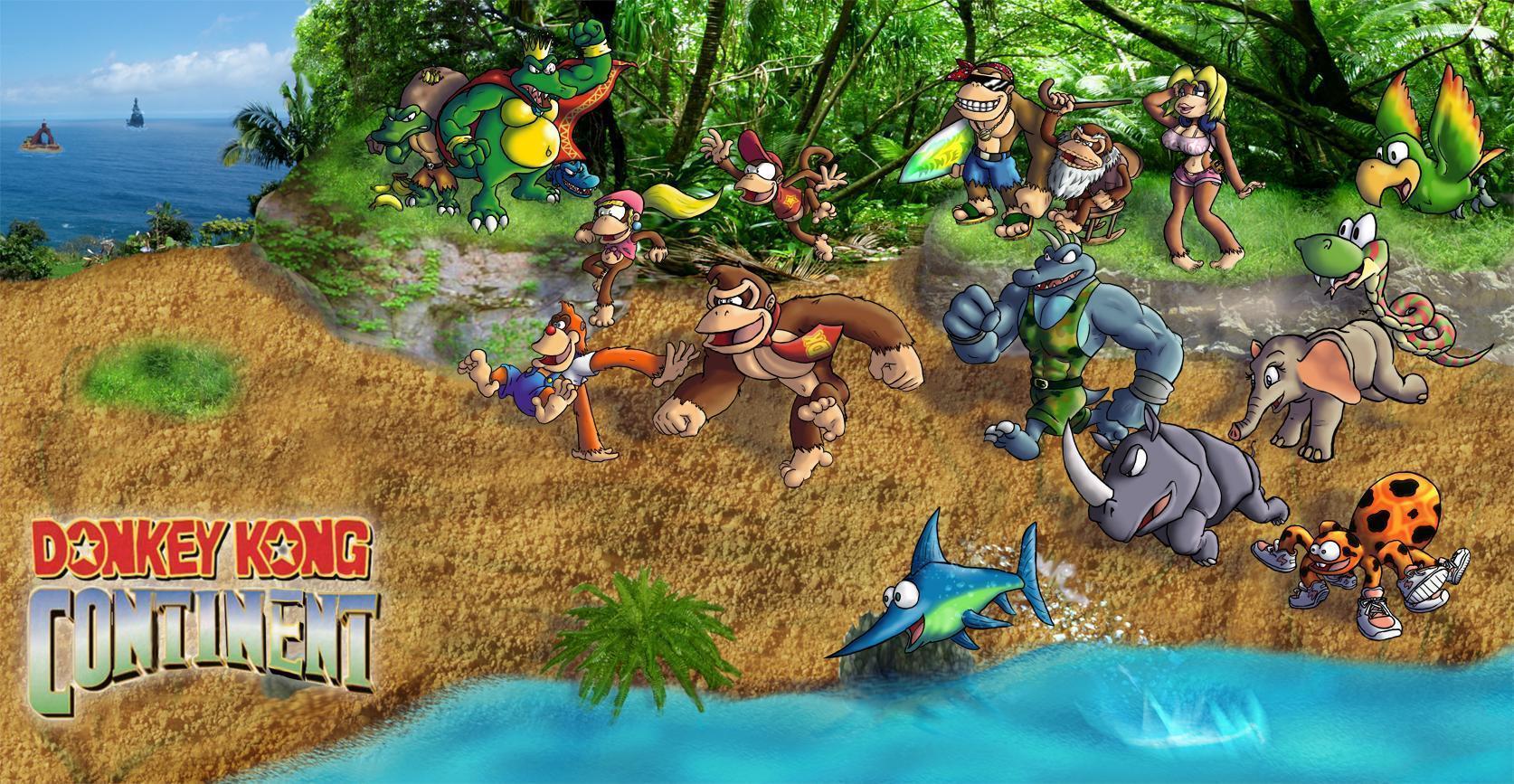 1674x867 Donkey Kong Country Wallpaper