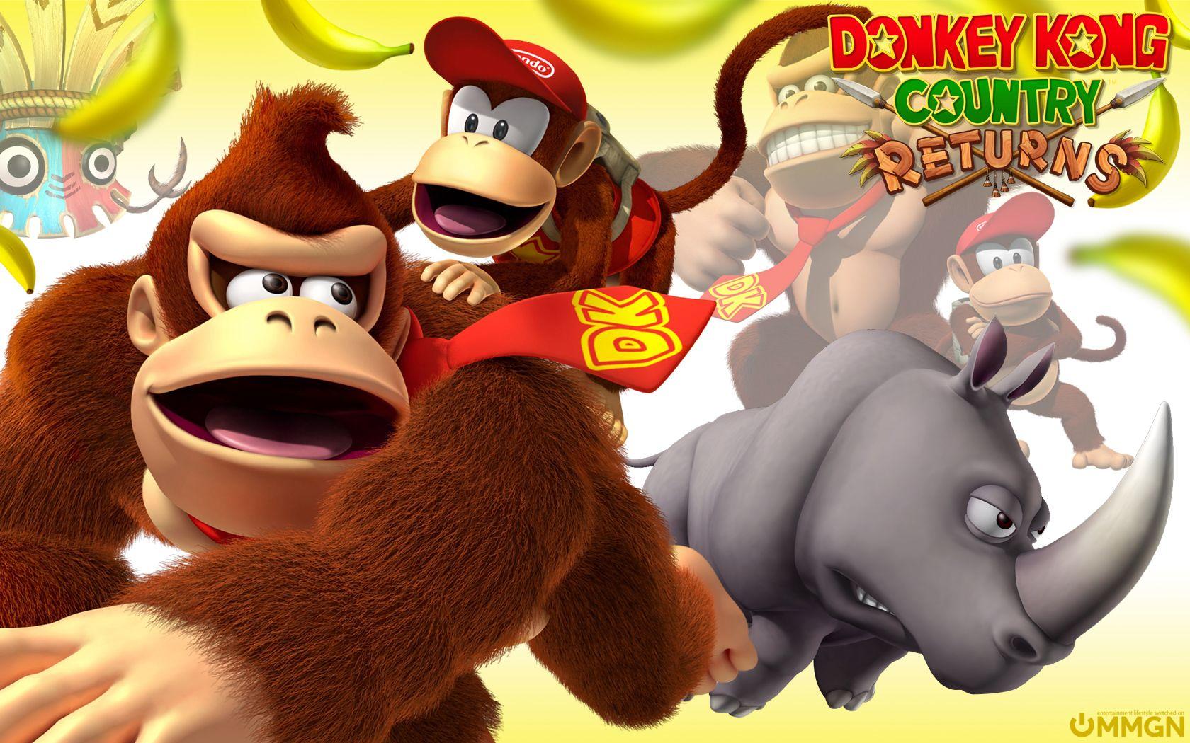 1680x1050 Free download Donkey Kong Country Returns Donkey Kong Wallpaper