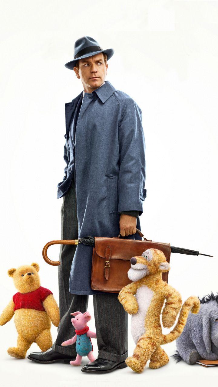 720x1280 fearsome wallpaper Christopher Robin, Ewan McGregor, 2018 movie