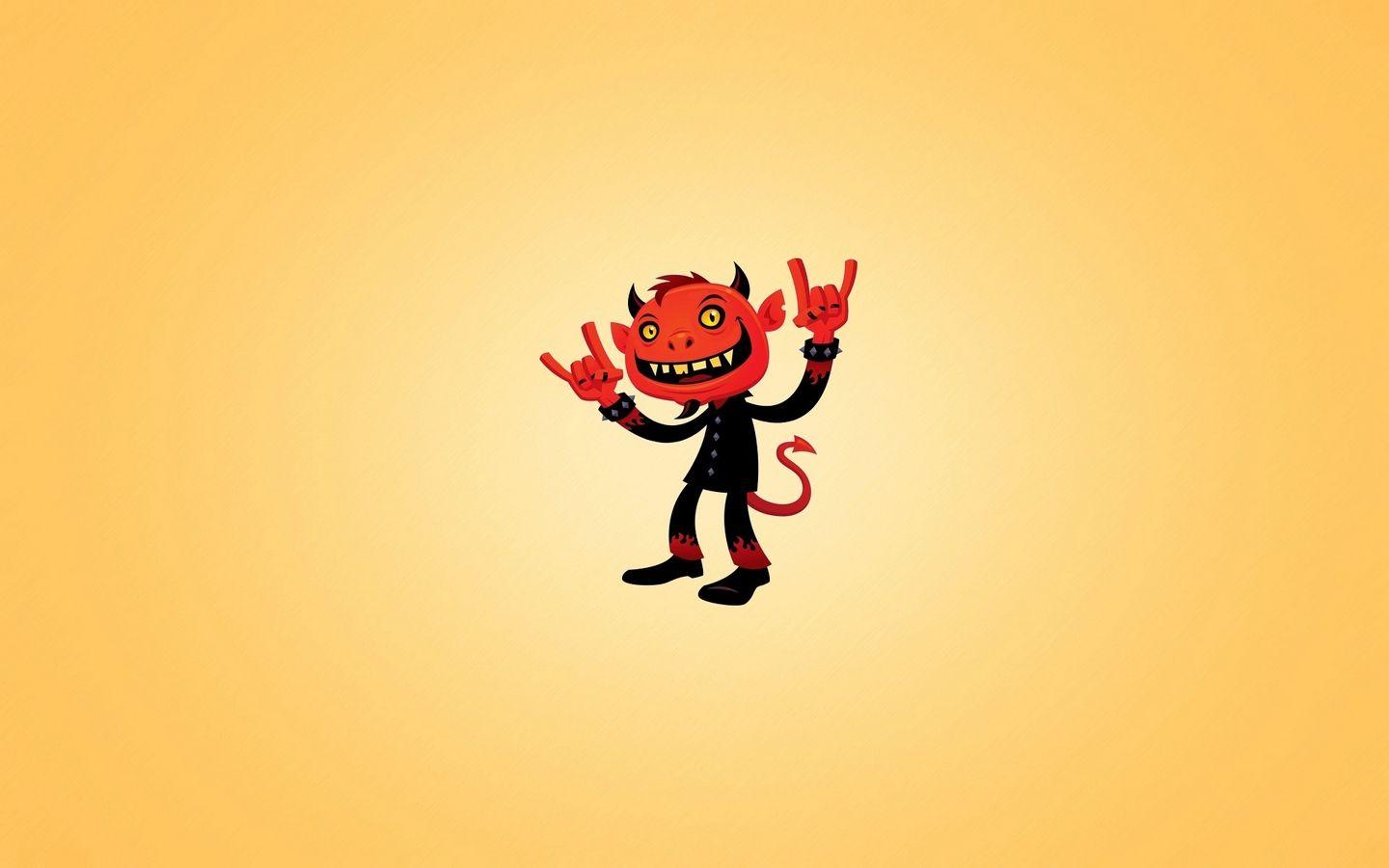 1440x900 Download wallpaper 1440x900 devil, drawing, red widescreen 16:10