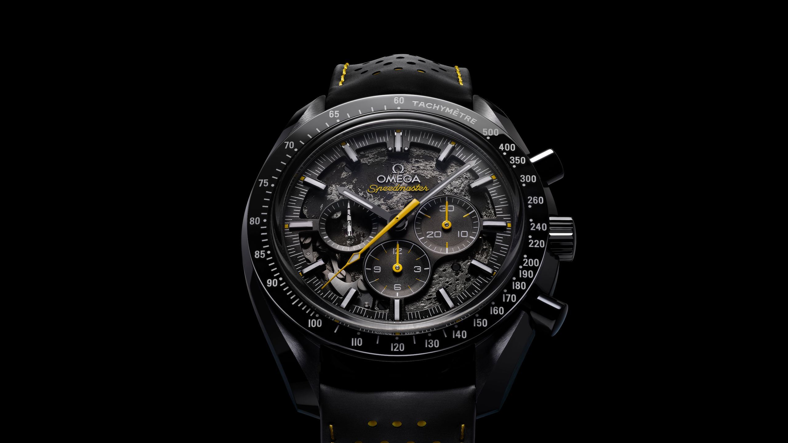 2560x1440 Omega's Incredible New Speedmaster Uses a Cute Lil' Rocket as a Working Hand