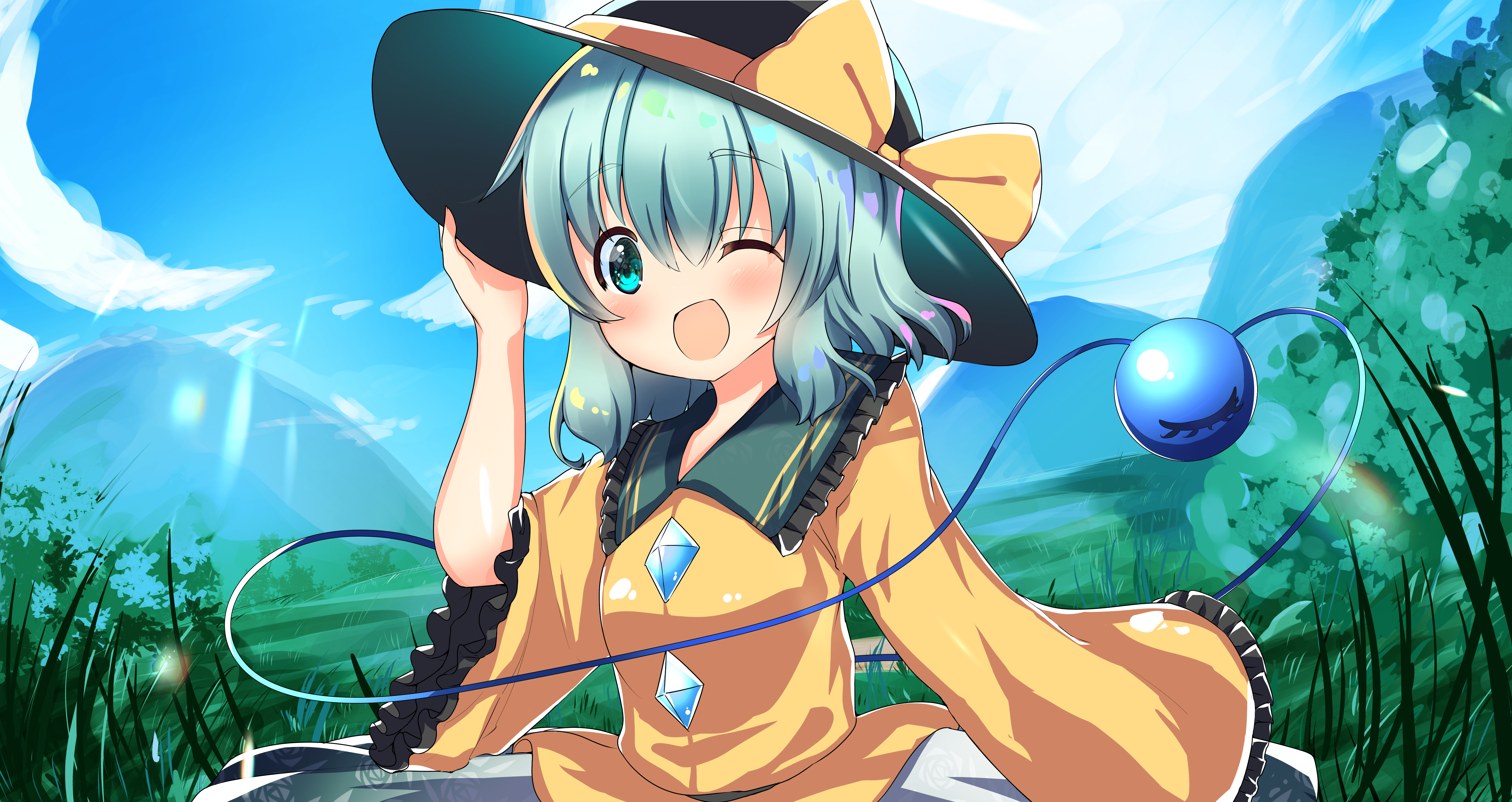 6544x3472 Download Koishi Komeiji Anime Touhou 4k Ultra HD Wallpaper by ラパメリ