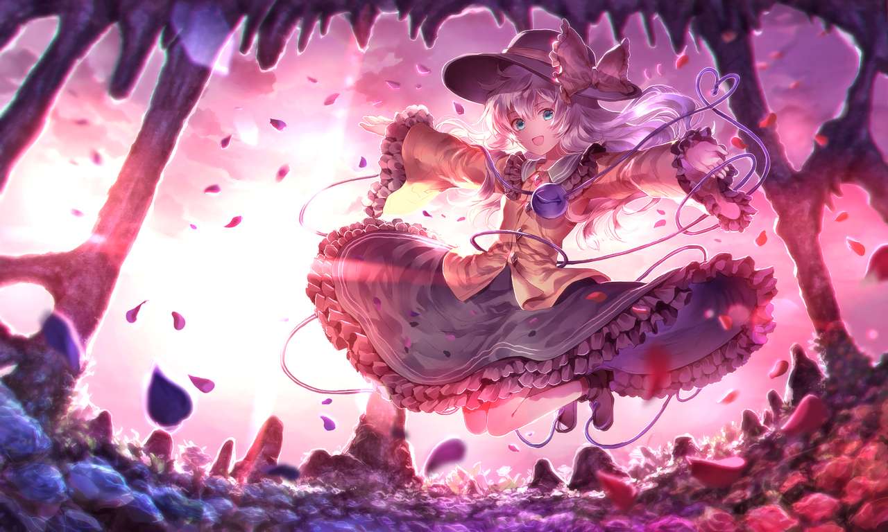 1280x768 Touhou Koishi Komeiji photo puzzle
