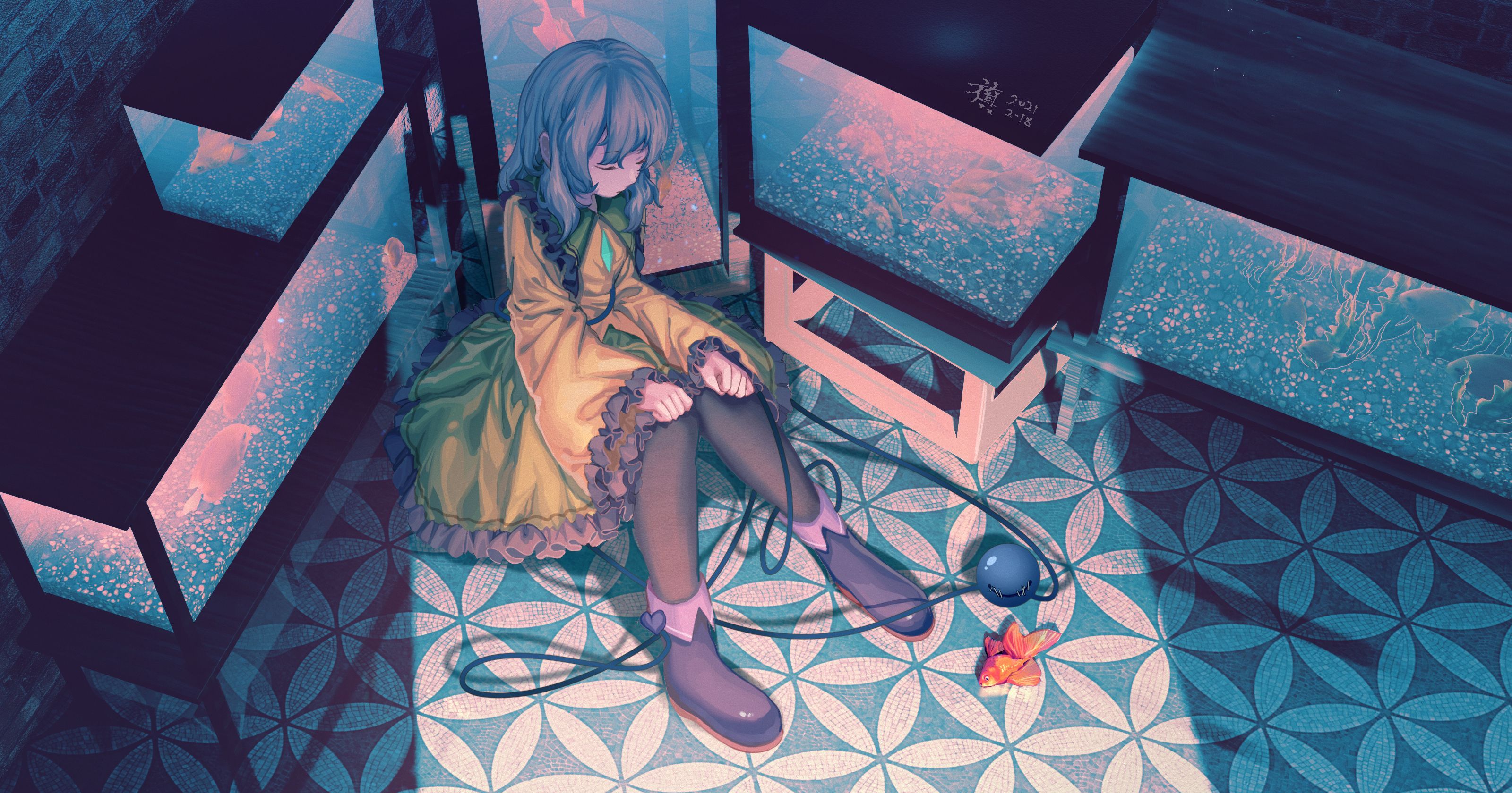 3200x1680 Phone wallpaper: Anime, Touhou, Koishi Komeiji 1014960