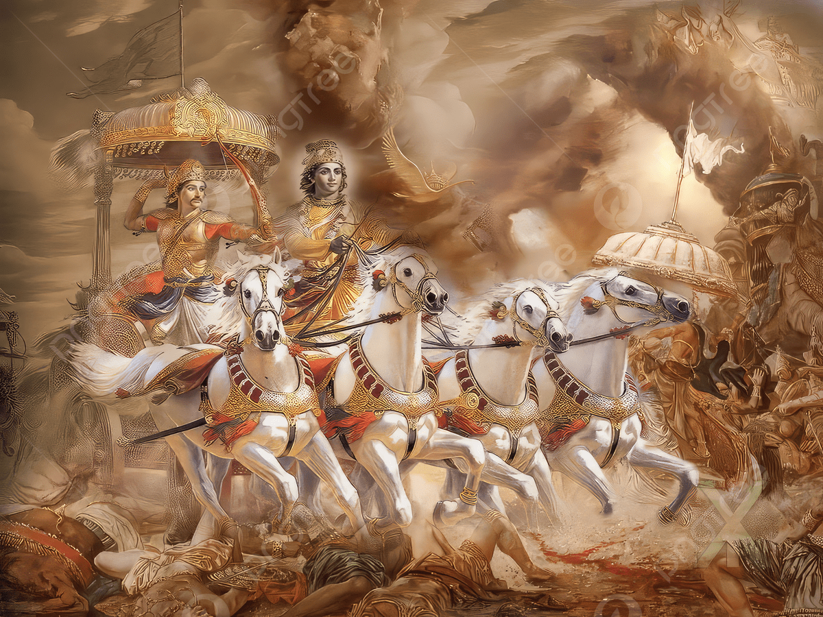 1200x900 Krishna Arjun Background Image, HD Picture and Wallpaper For Free Download