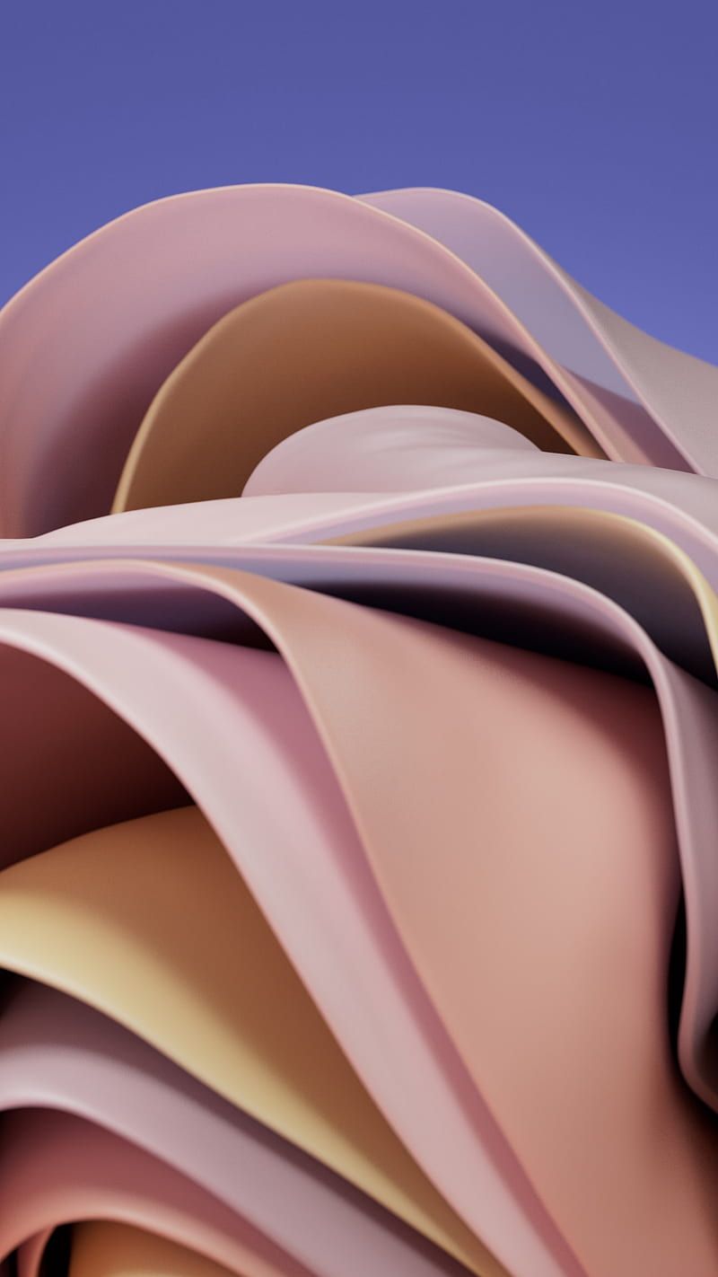 800x1422 Windows Pantone Pink, Blue background, Stock, Abstract, Windows Gold, HD phone wallpaper