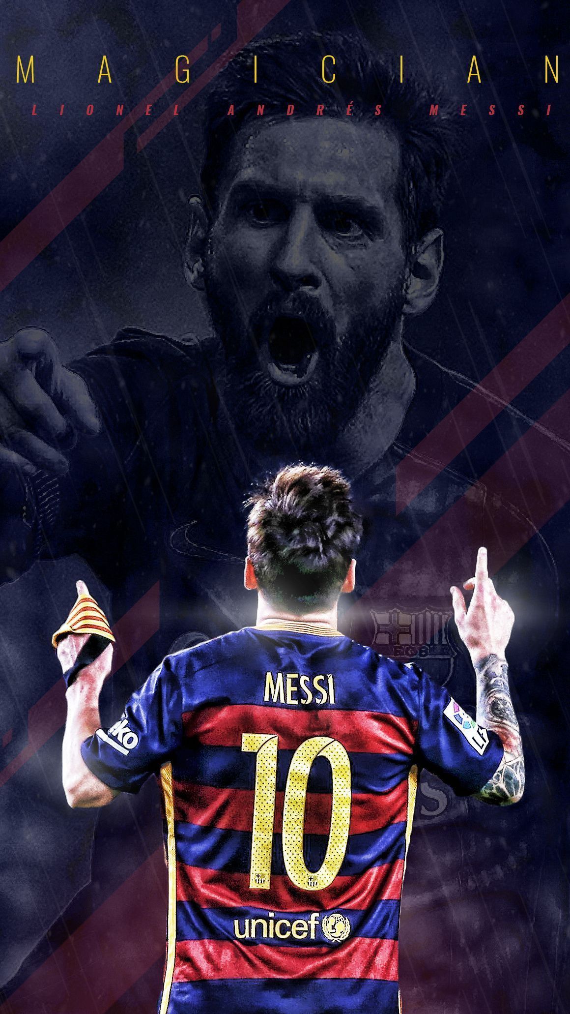 1160x2062 Messi Barça Wallpaper