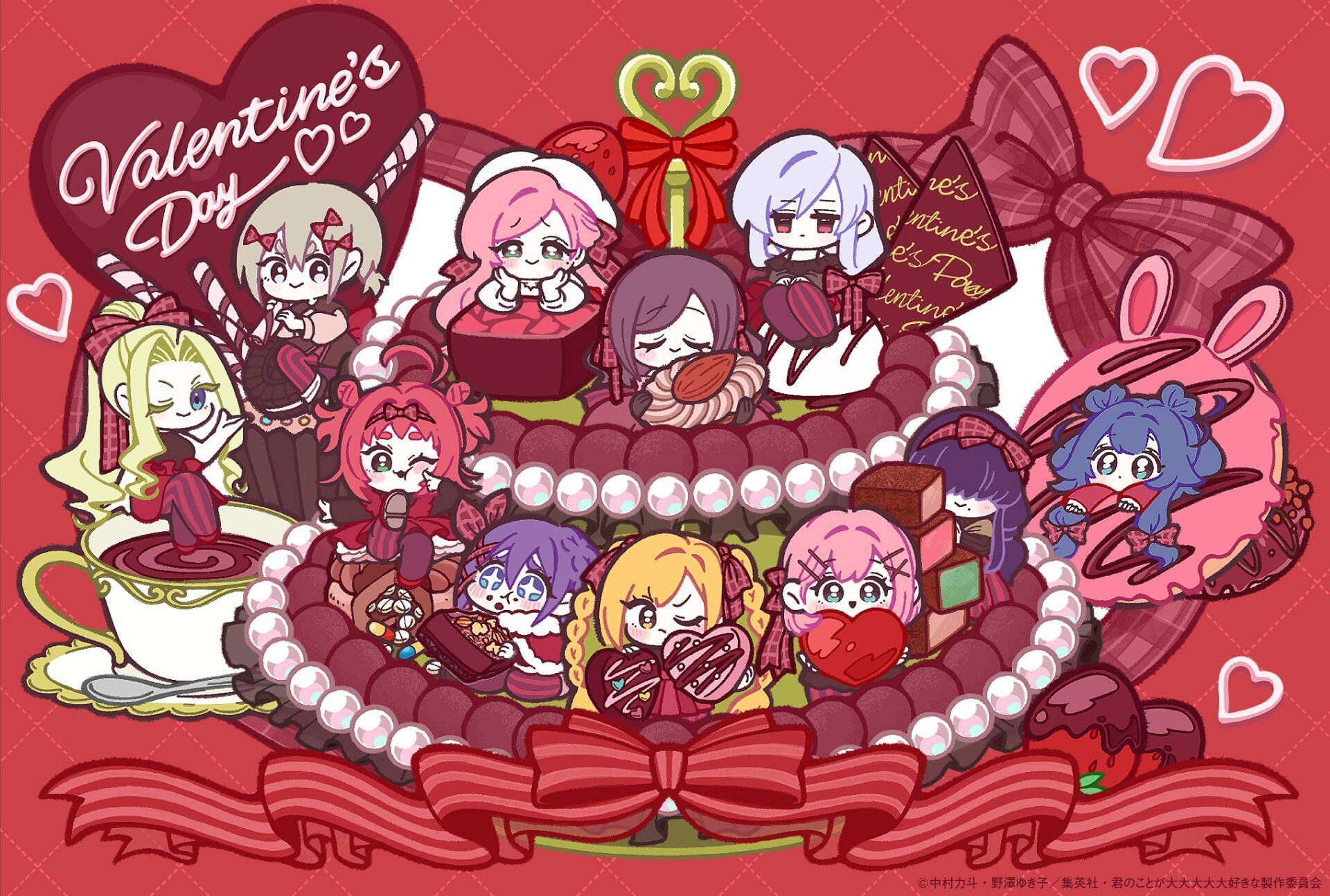 1920x1294 HD Anime Valentine's Day Wallpaper
