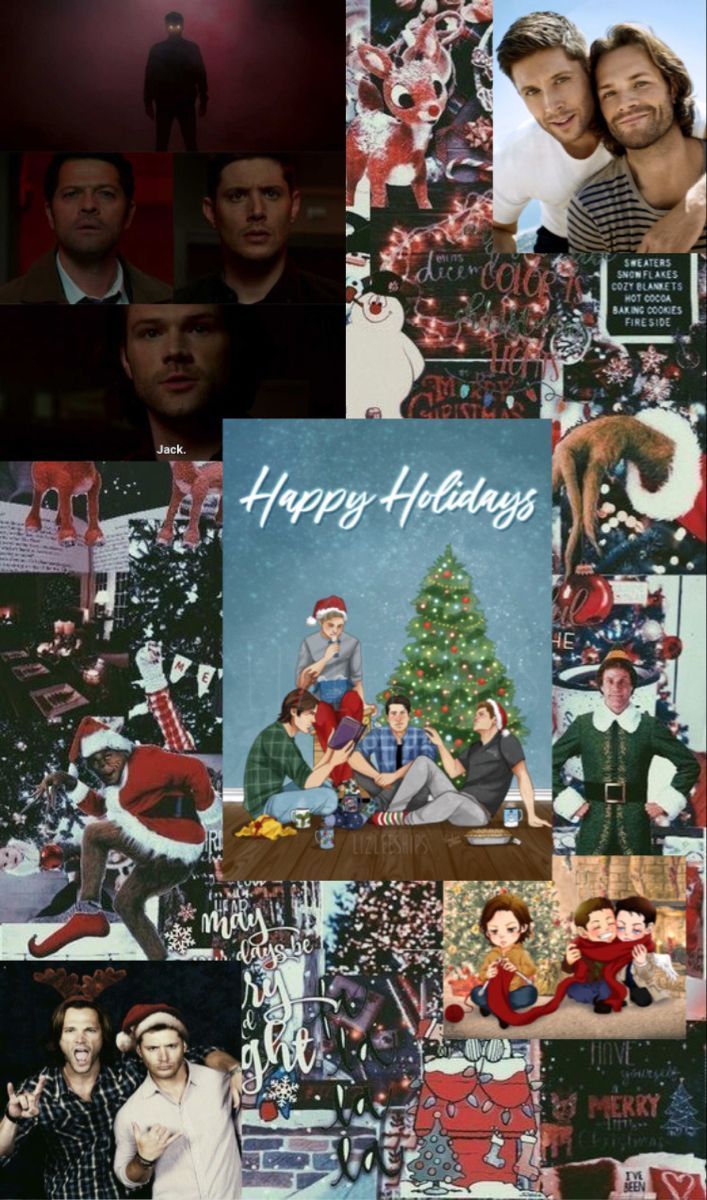 707x1200 Supernatural Christmas Wallpaper!