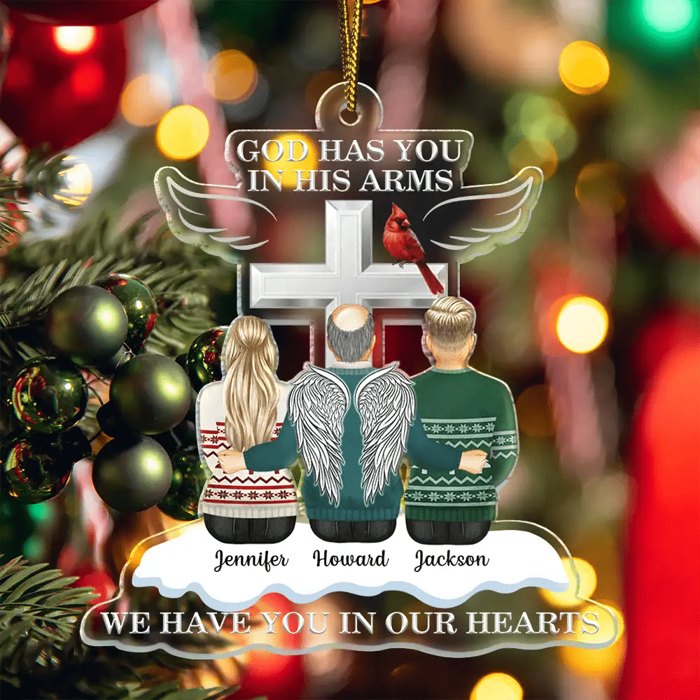 1000x1000 Christmas God Has You In His Arms Cutout Acrylic Orname
