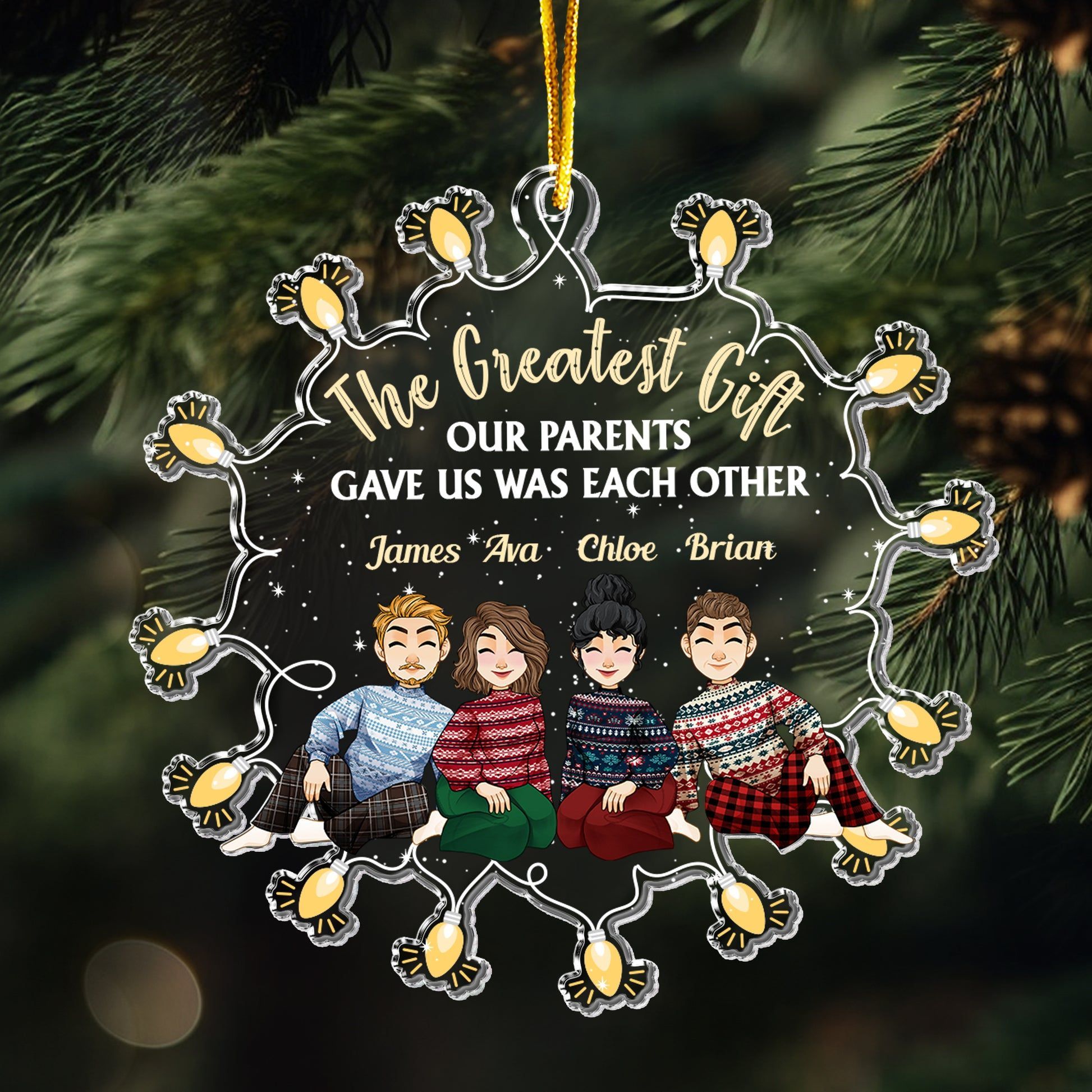 1946x1946 Our Gift Is Each Other Acrylic Ornament