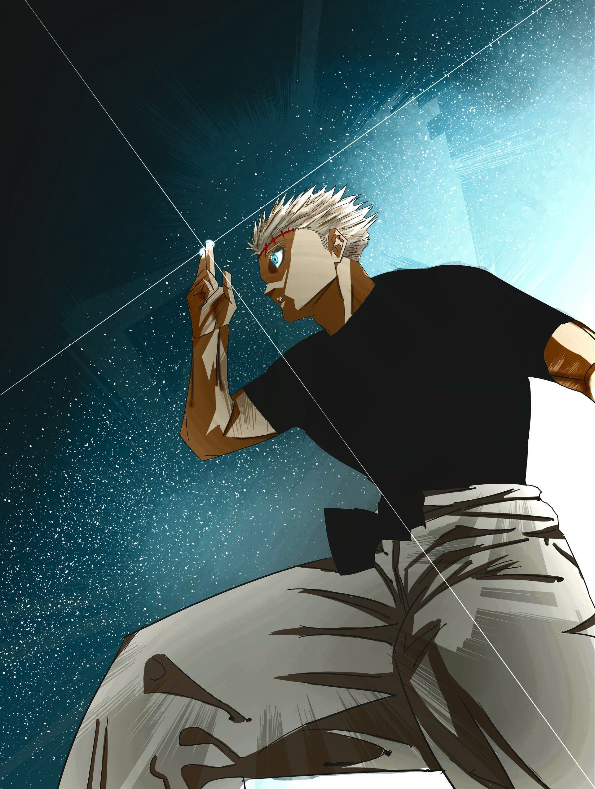 1920x2545 GOJO SATORU. YUTA OKKOTSU DOMAIN EXPANSION UNLIMITED VOID