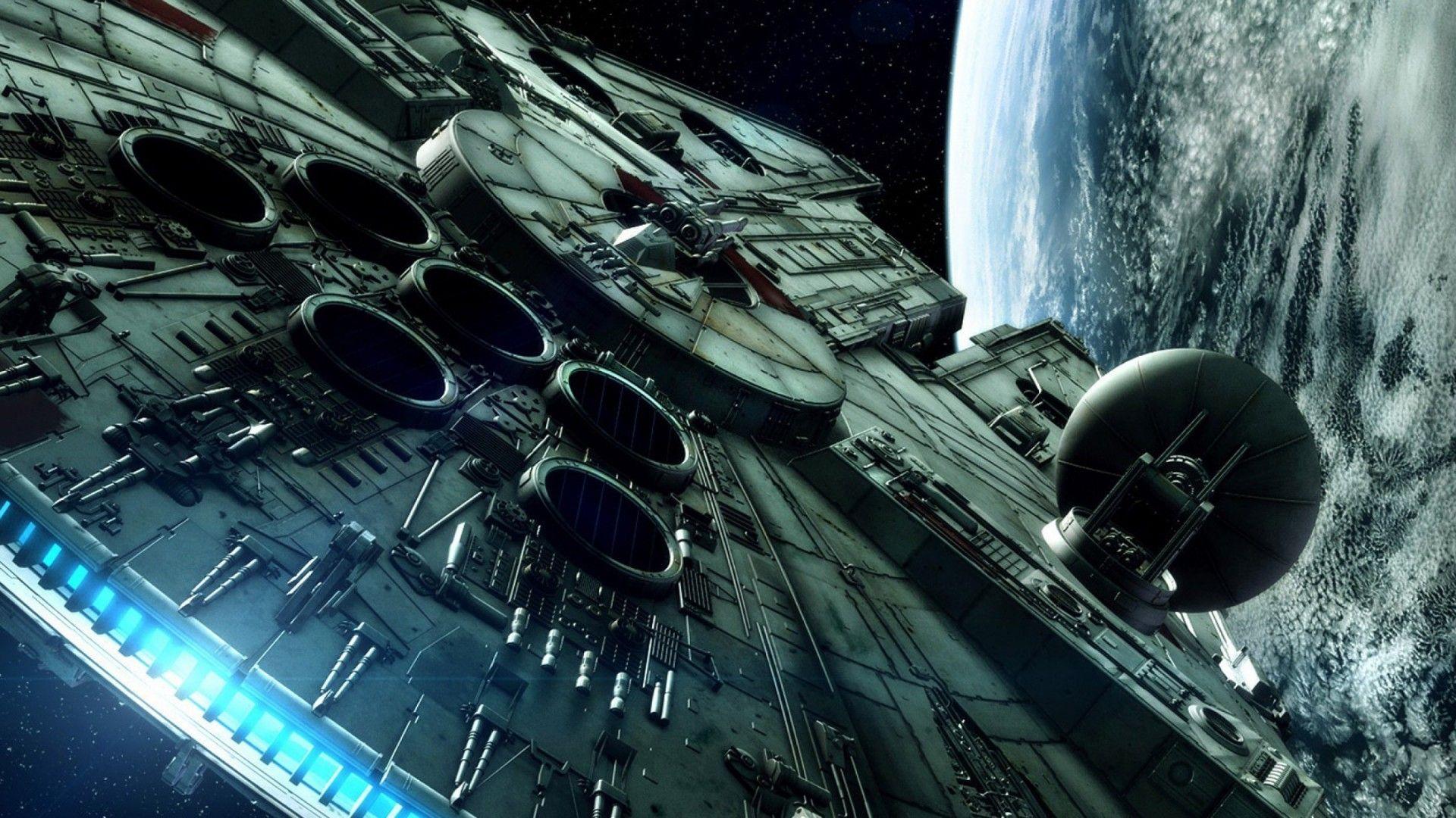 1920x1080 Star Wars Millenium Falcon Spaceship HD Wallpaper 1800x2880