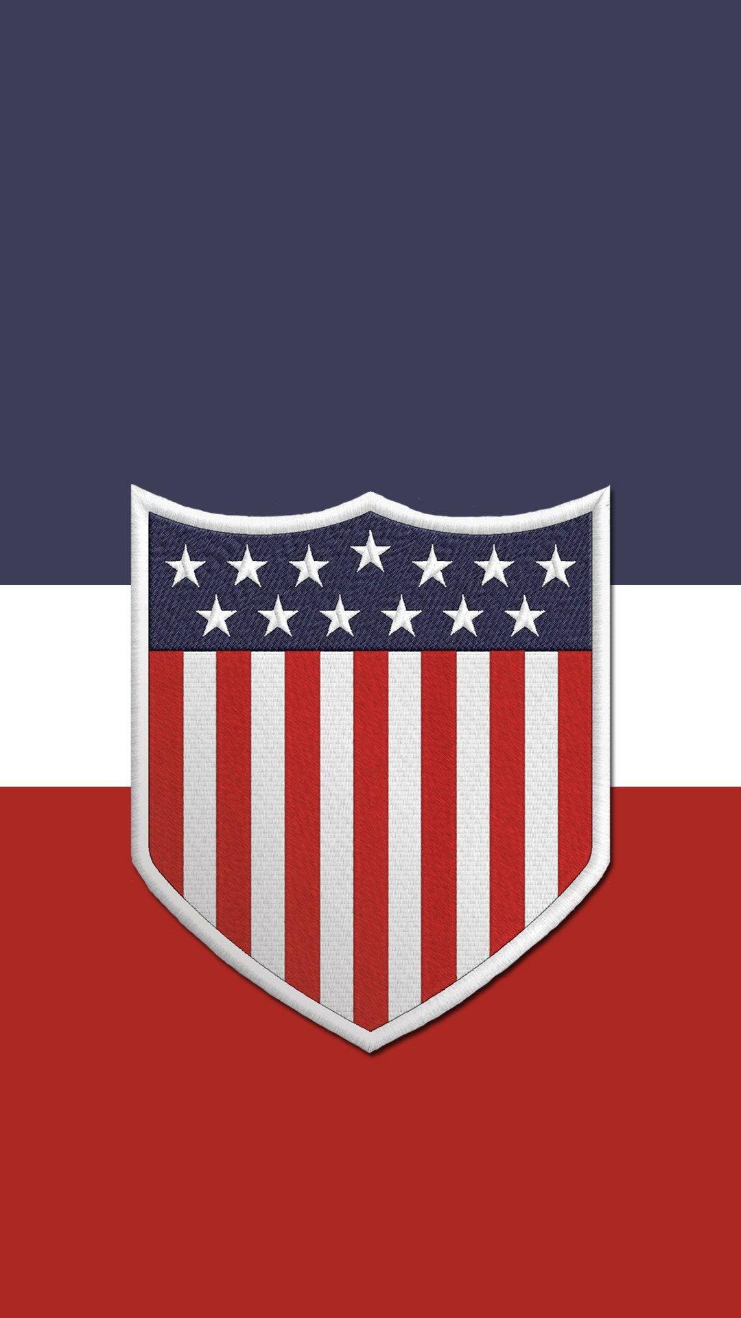 1080x1920 Another US soccer phone wallpaper. Centennial crest this time