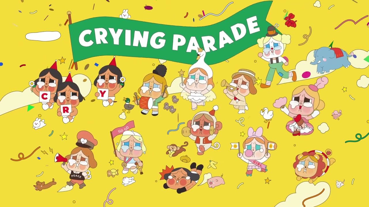 1280x720 CRYBABY Crying Parade starts. Join POP MART Australia, embraces all kinds of emotions and love life
