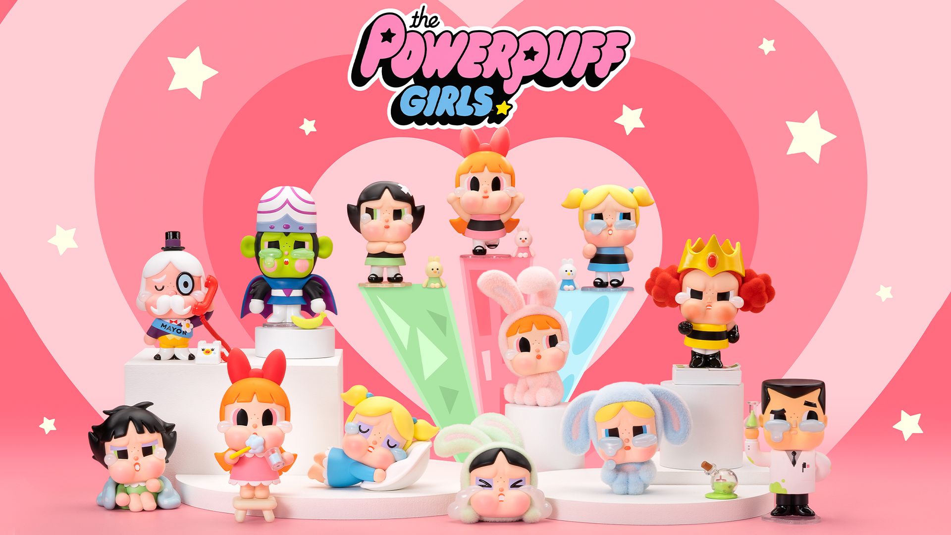 1920x1080 POP MART Crybaby x Powerpuff Girls Series Figures, Crybaby Blind Box Figures, Random Design Action Figures Collectible Toys Home Decorations, Holiday Birthday Gifts for Girls and Boys, Single Box
