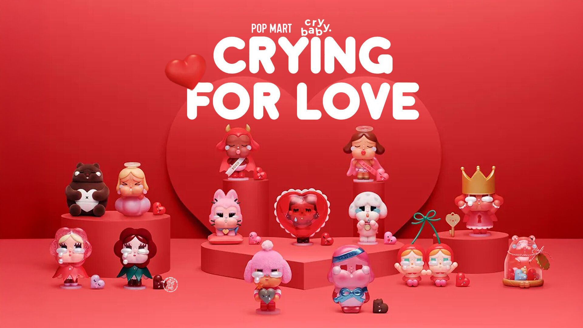 1920x1080 CRYBABY Crying For Love Blind Box Series by Molly Yllom x POP MART Toy Chronicle