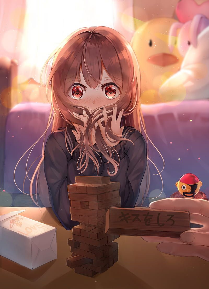 800x1107 Anime girl, moe, cute, long hair, Anime, HD phone wallpaper
