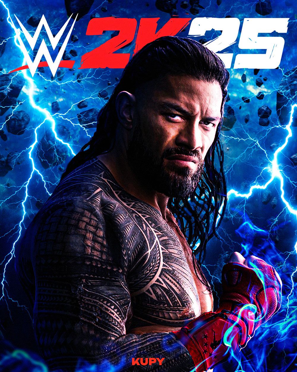 1000x1250 NEW Roman Reigns Custom WWE 2K25 Cover! Wrestling Wallpaper