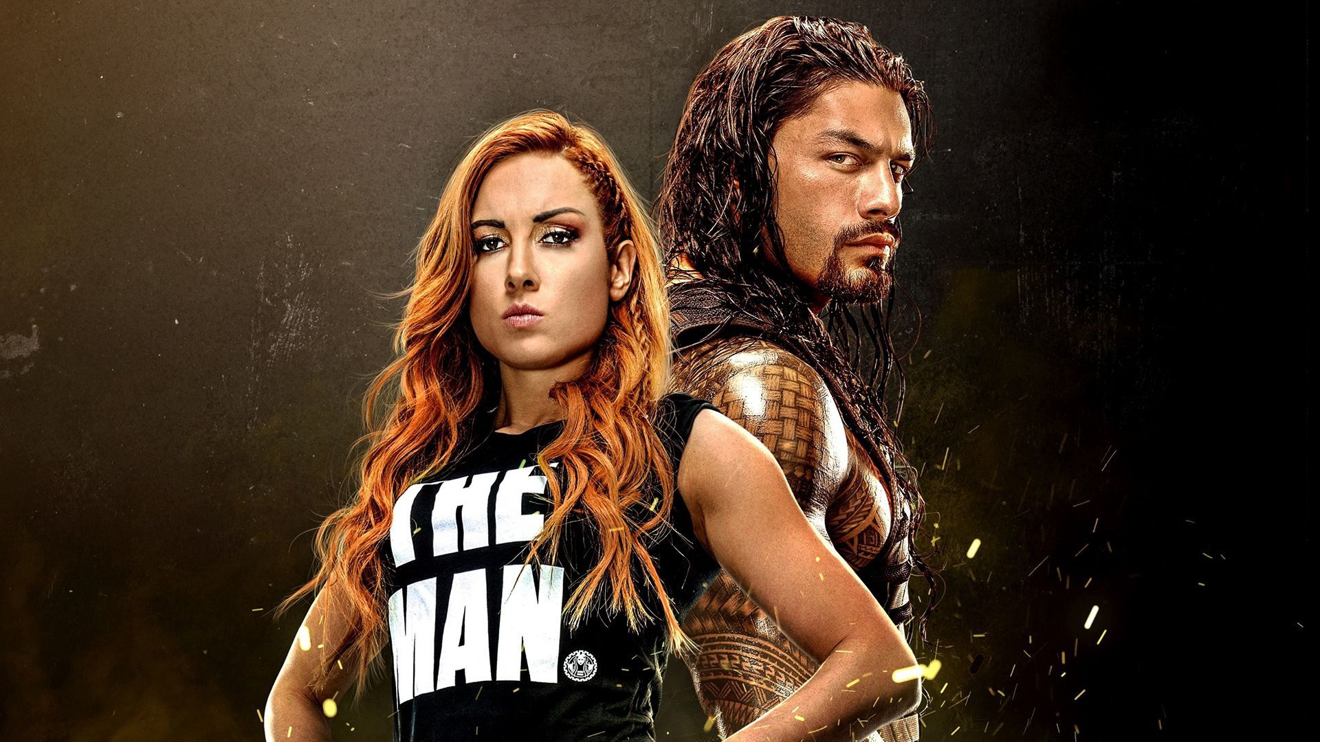 1920x1080 Desktop wallpaper: Becky Lynch, Wwe 2K Video Game, Roman Reigns 4K free download for PC. 961128