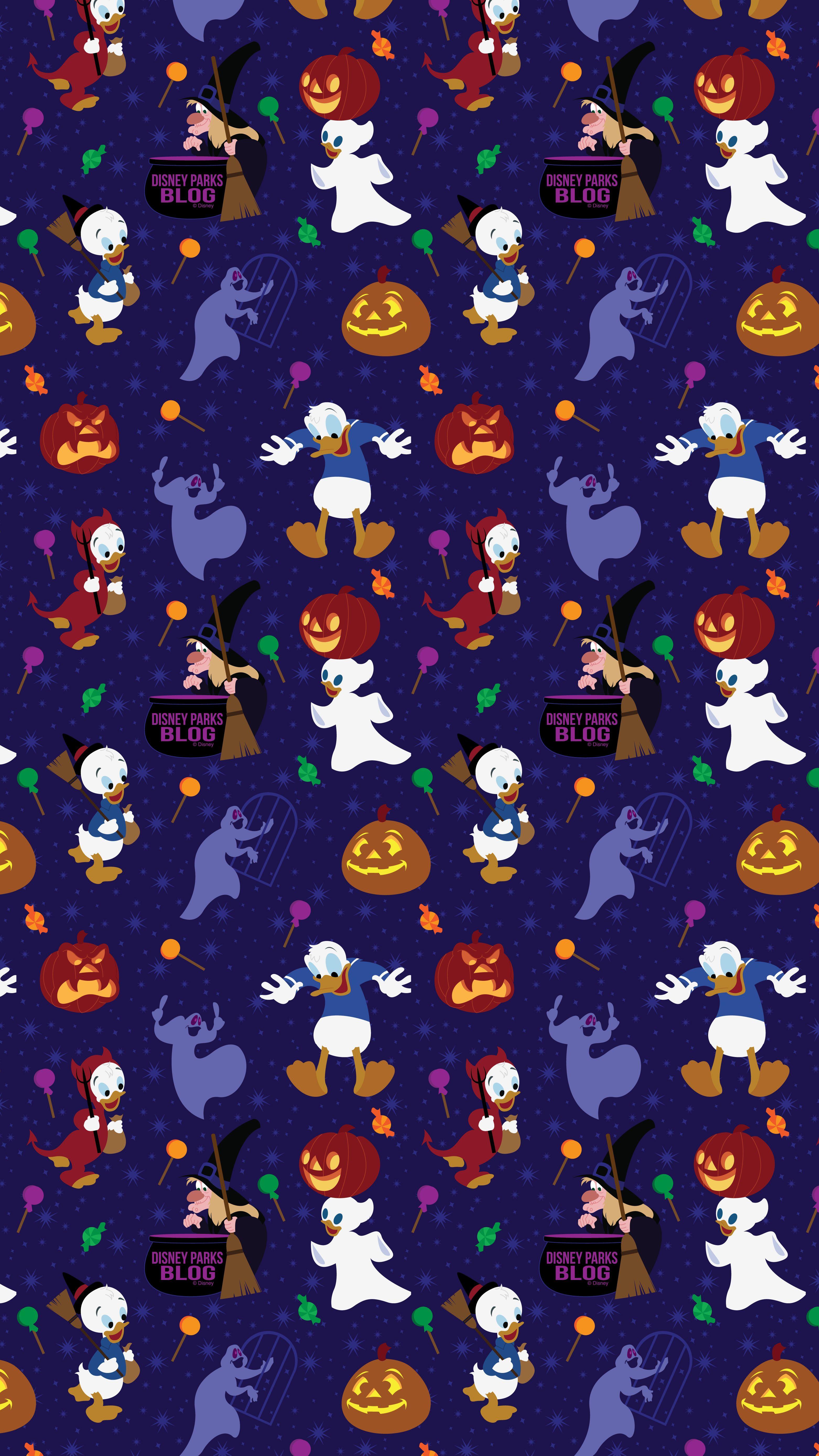 3125x5558 Donald Duck Halloween Wallpaper