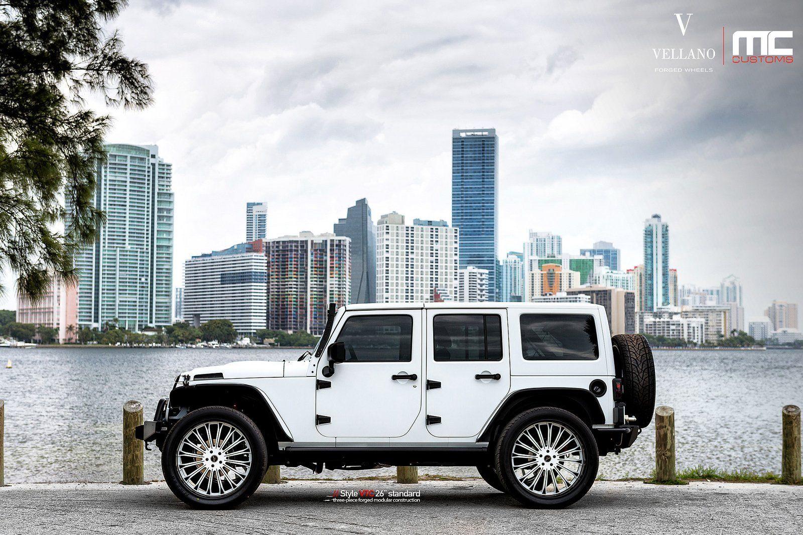 1600x1066 Free download cars jeep Tuning vellano wheels white wrangler
