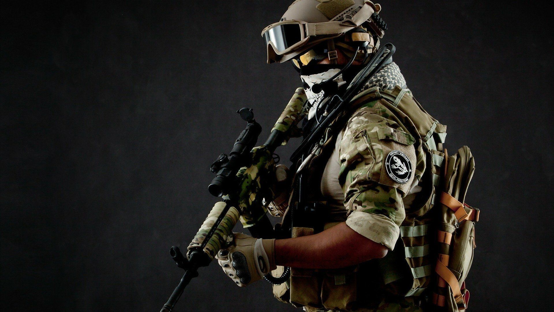 1920x1080 Stalwart Soldier Wallpaper for Military Enthusiasts