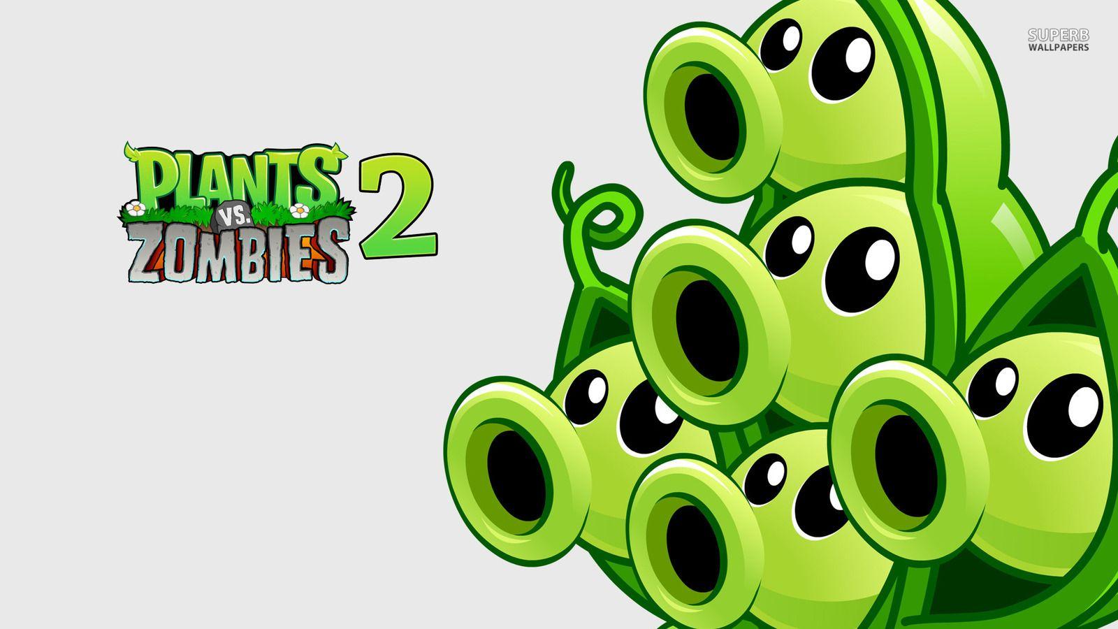1600x900 Plants vs. Zombies 2 Games Wallpaper