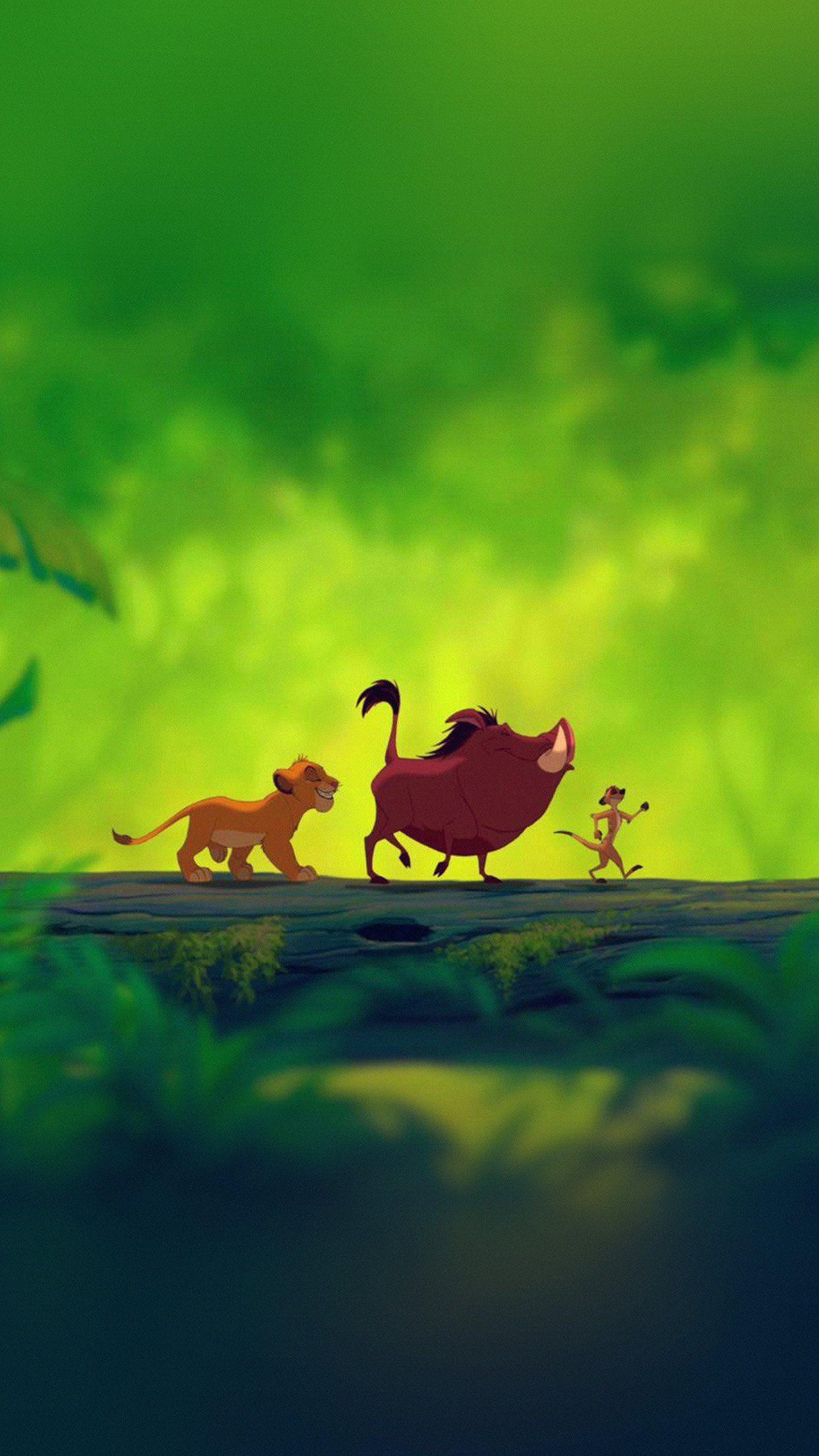 1242x2208 Bd52 Disnay Hakuna Matata Simba Cute Animal Art Illustration
