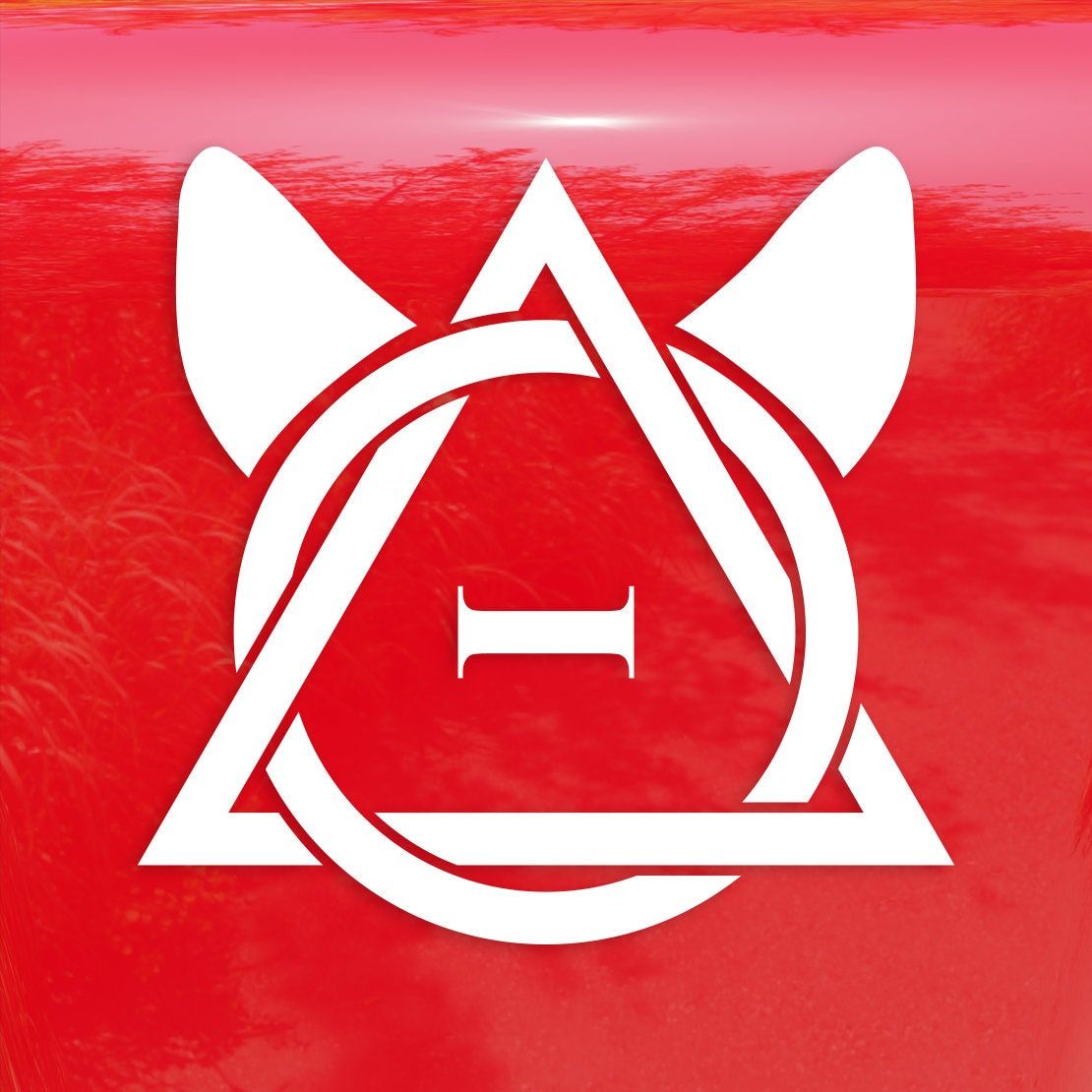 1110x1110 Therian Symbol Decal With Fox Ears