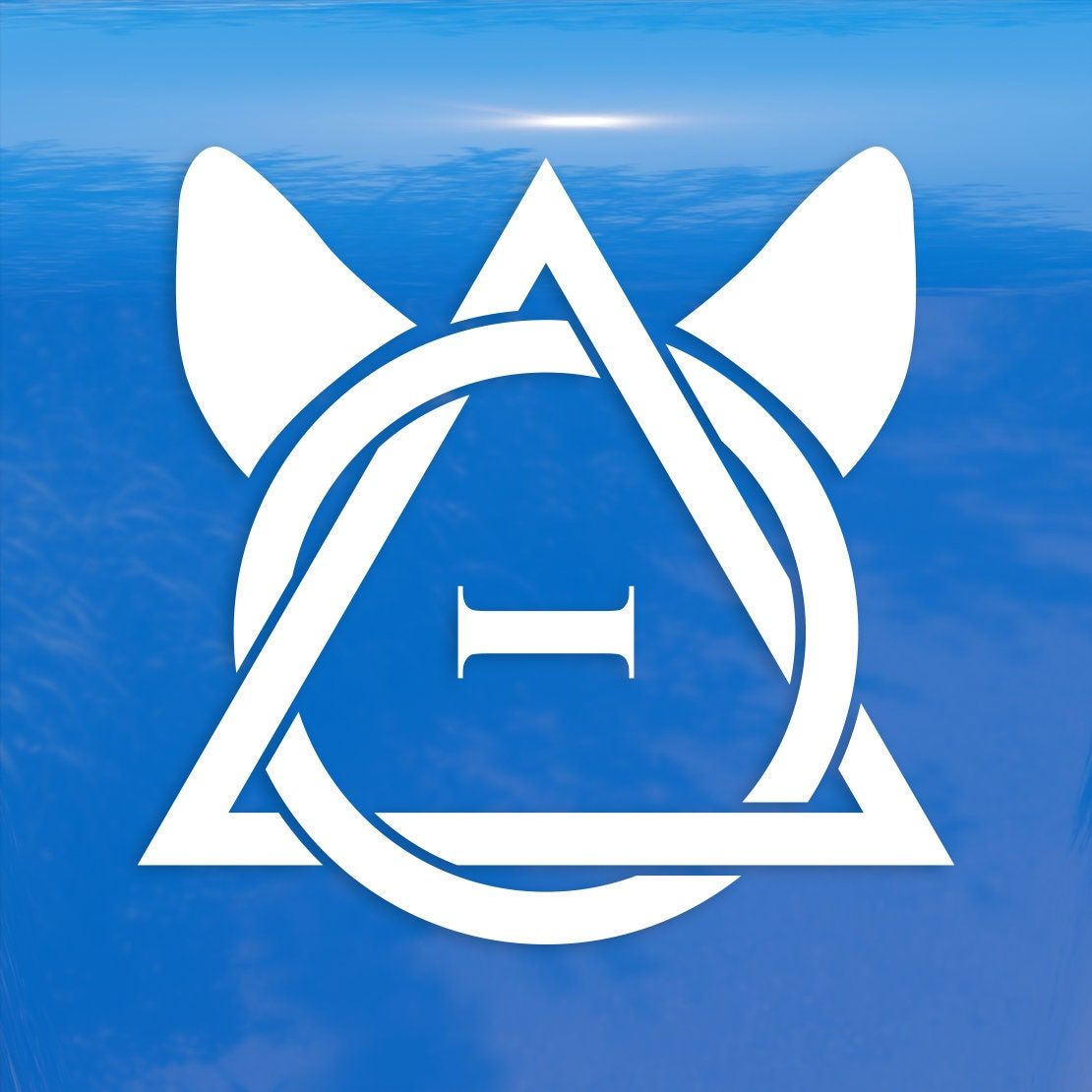 1110x1110 Therian Symbol Decal With Fox Ears