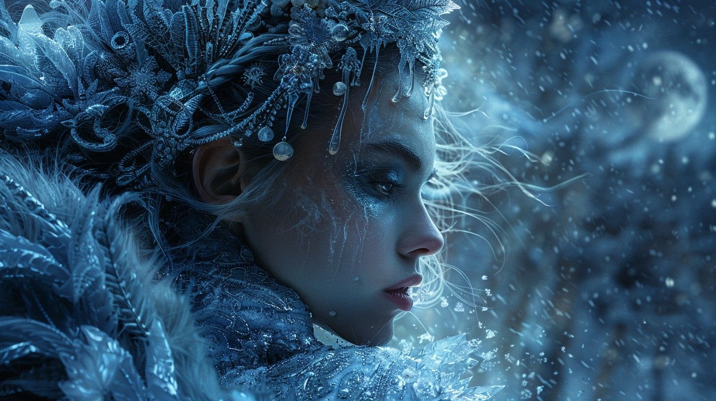 1456x816 Free Ice Queen Glows Image, Queen, Blue