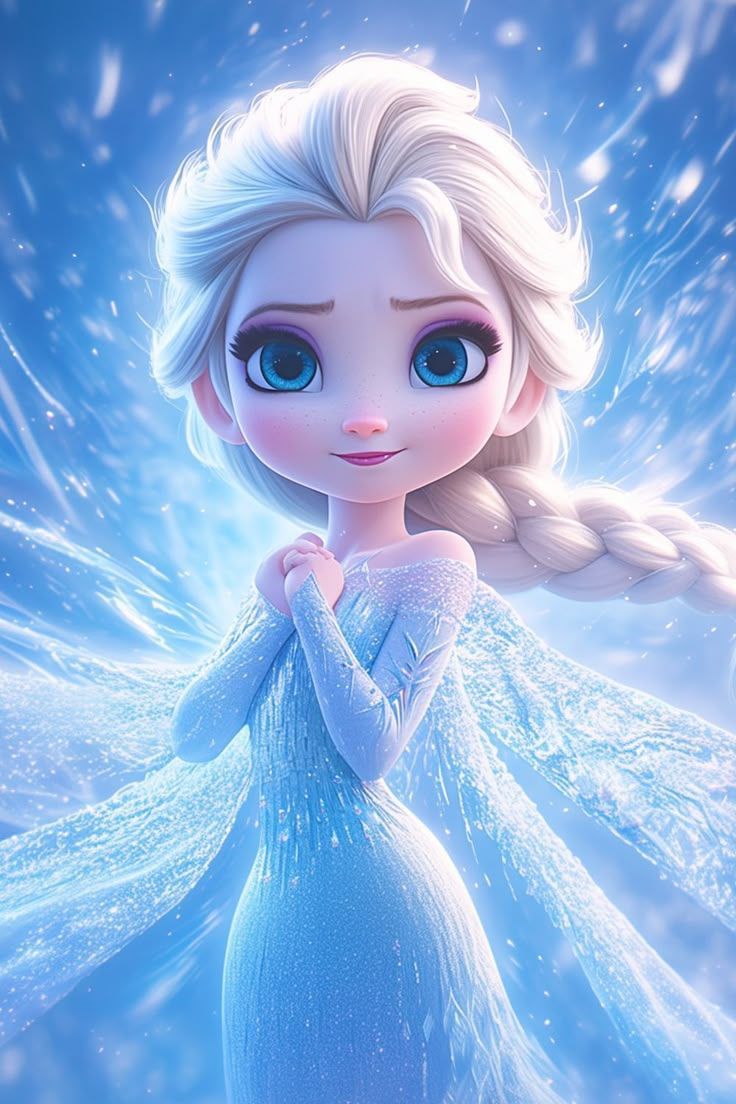 736x1104 Ethereal Disney Frozen Elsa 4K Wallpaper Queen Digital Art